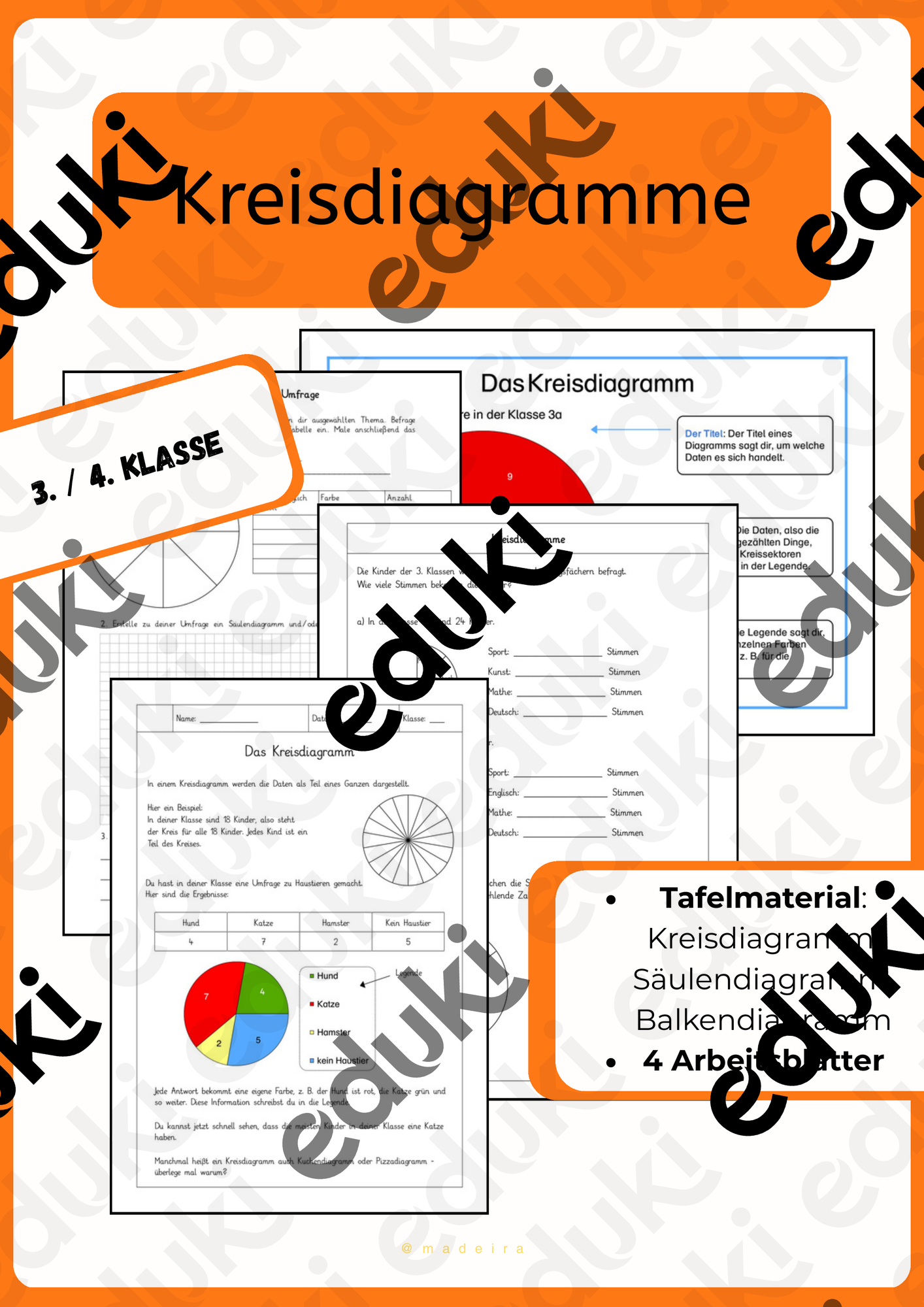 Das Kreisdiagramm – Unterrichtsmaterial im Fach Mathematik