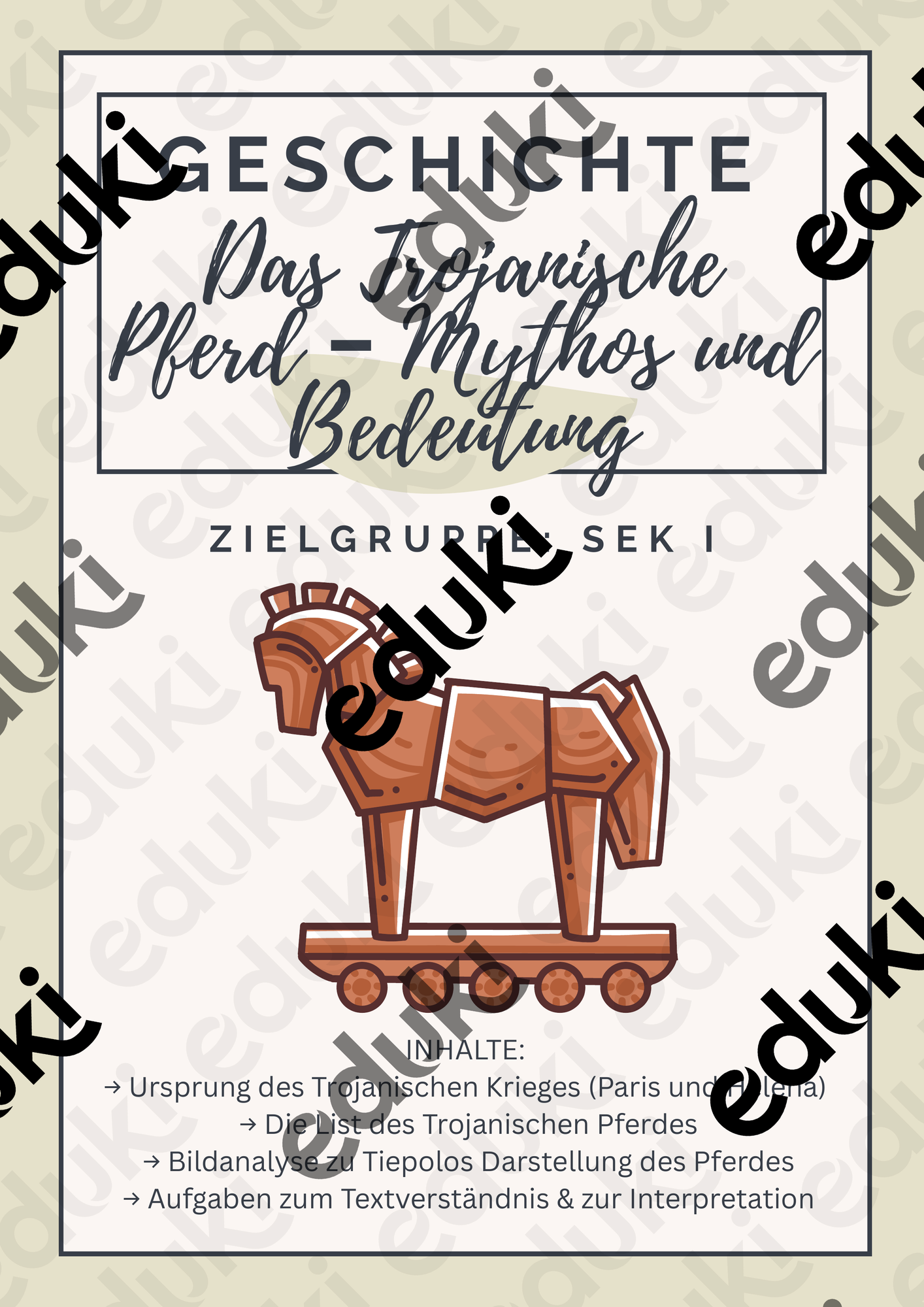 Das Trojanische Pferd – Mythos und Bedeutung – Unterrichtsmaterial im ...