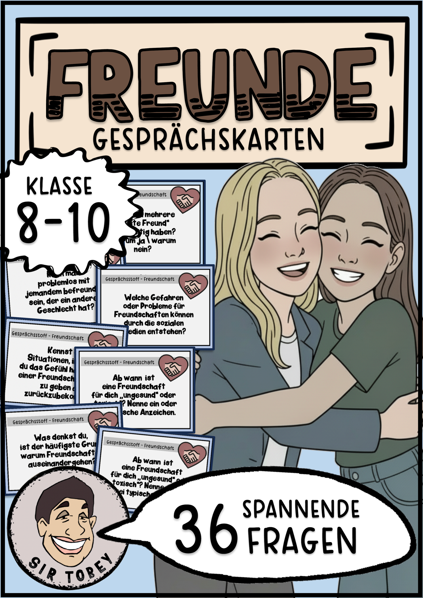 Gesprächskarten "Freundschaft", Klasse 8-10 – Unterrichtsmaterial im ...