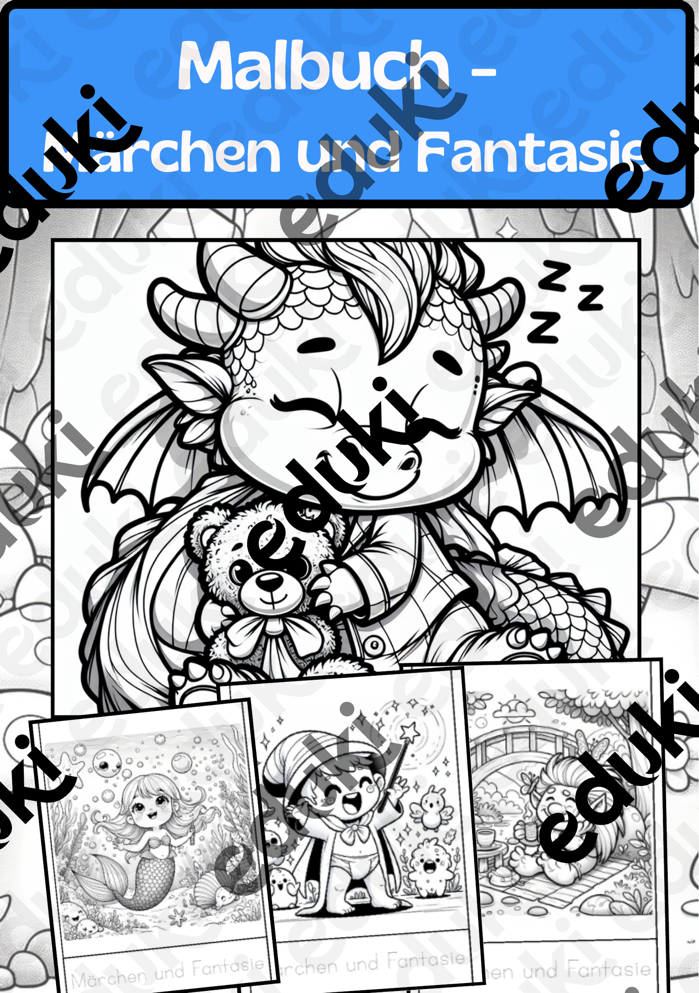 Märchen & Fantasie – Kreative Ausmalmotive für Kinder