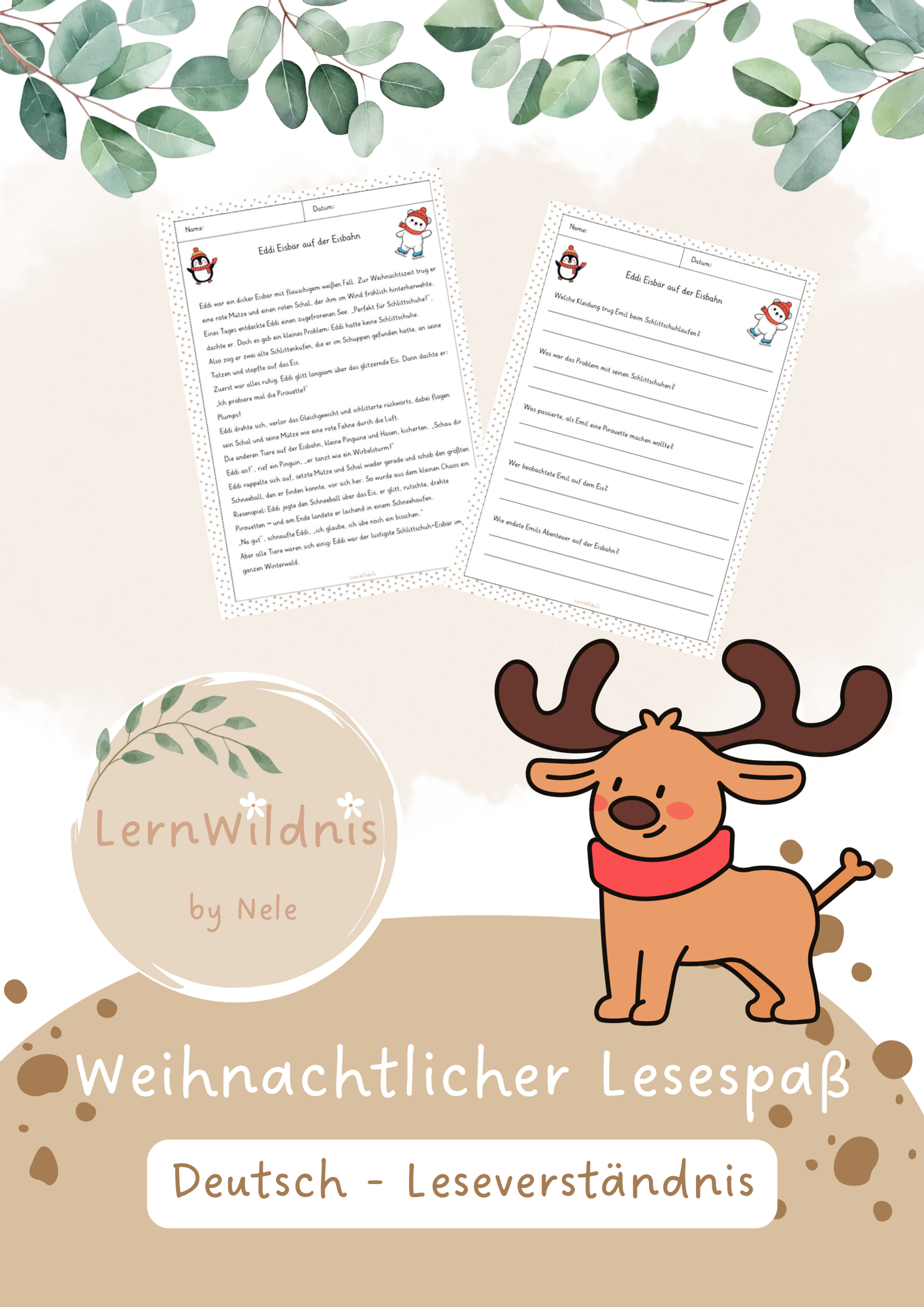 10 Lesetexte mit Fragen - Weihnachten - Kl. 3/4 - Deutsch