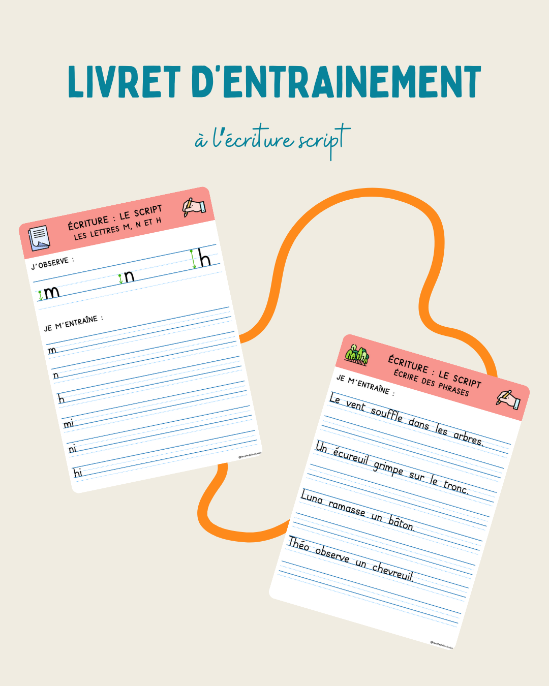 Livret d'entrainement à l'écriture script - Ressource pédagogique pour ...