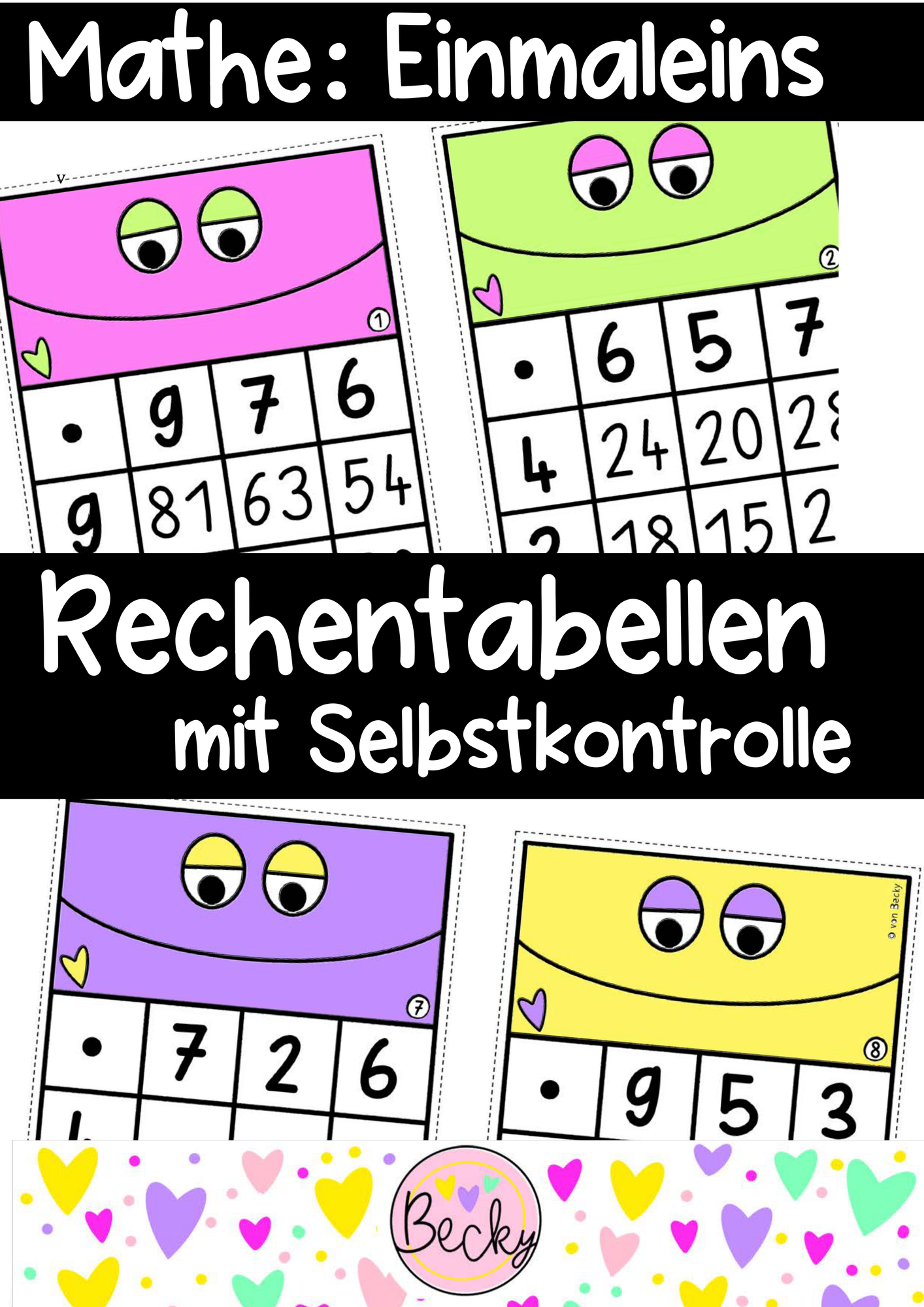 Rechentabellen (Einmaleins) – Unterrichtsmaterial im Fach Mathematik