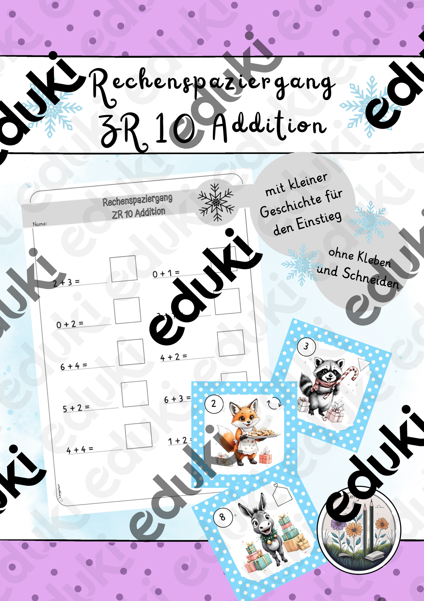 Rechenspaziergang ZR 10 Addition Klasse 1 mit Geschichte Mathe