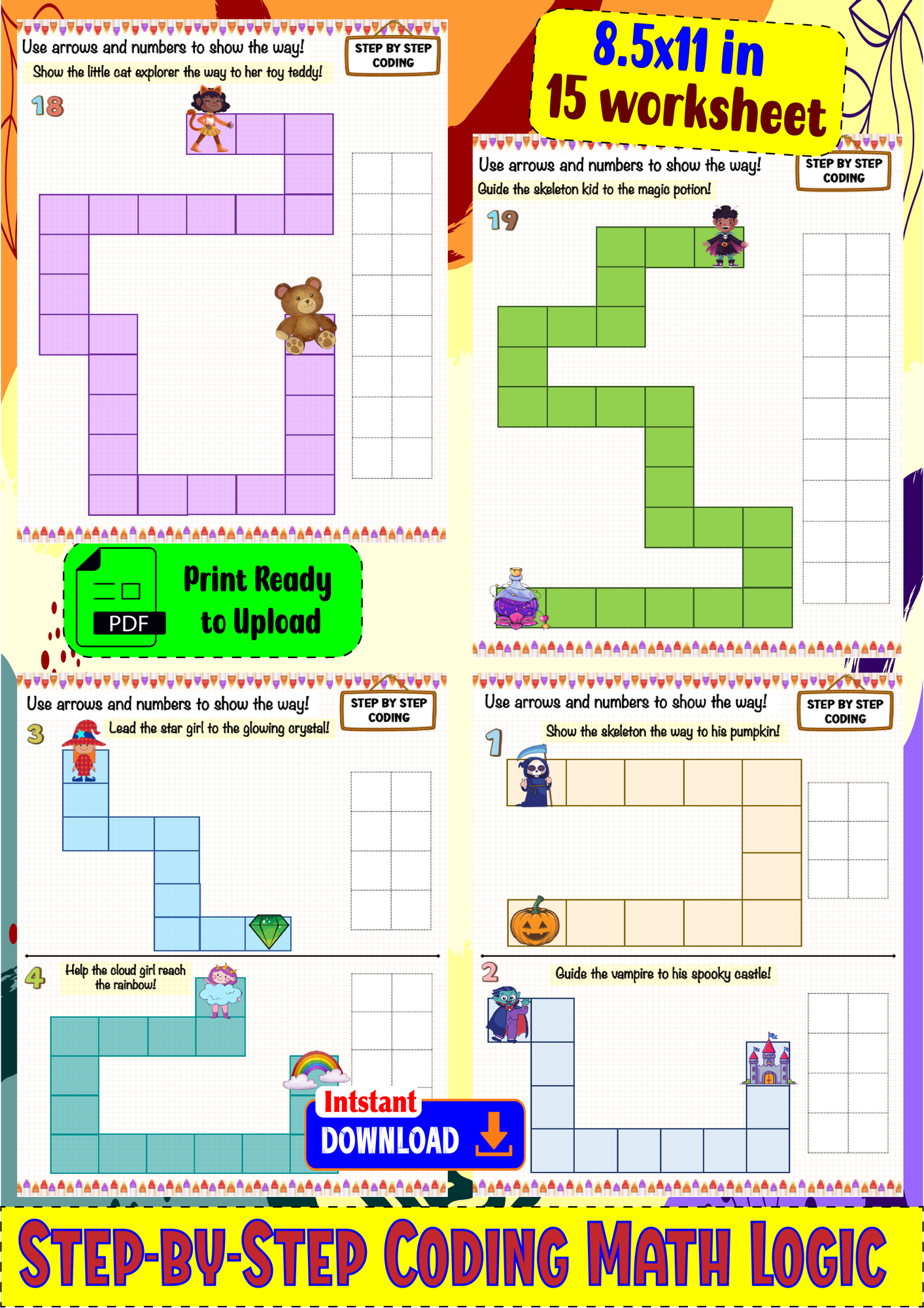Step-by-Step Coding Math Logic for Little Learners - Ressource ...