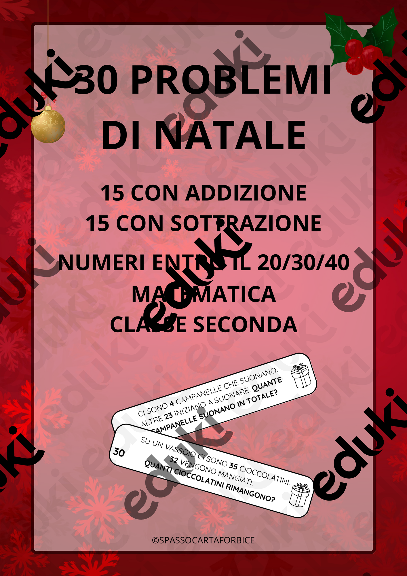 problemi di natale classe quarta