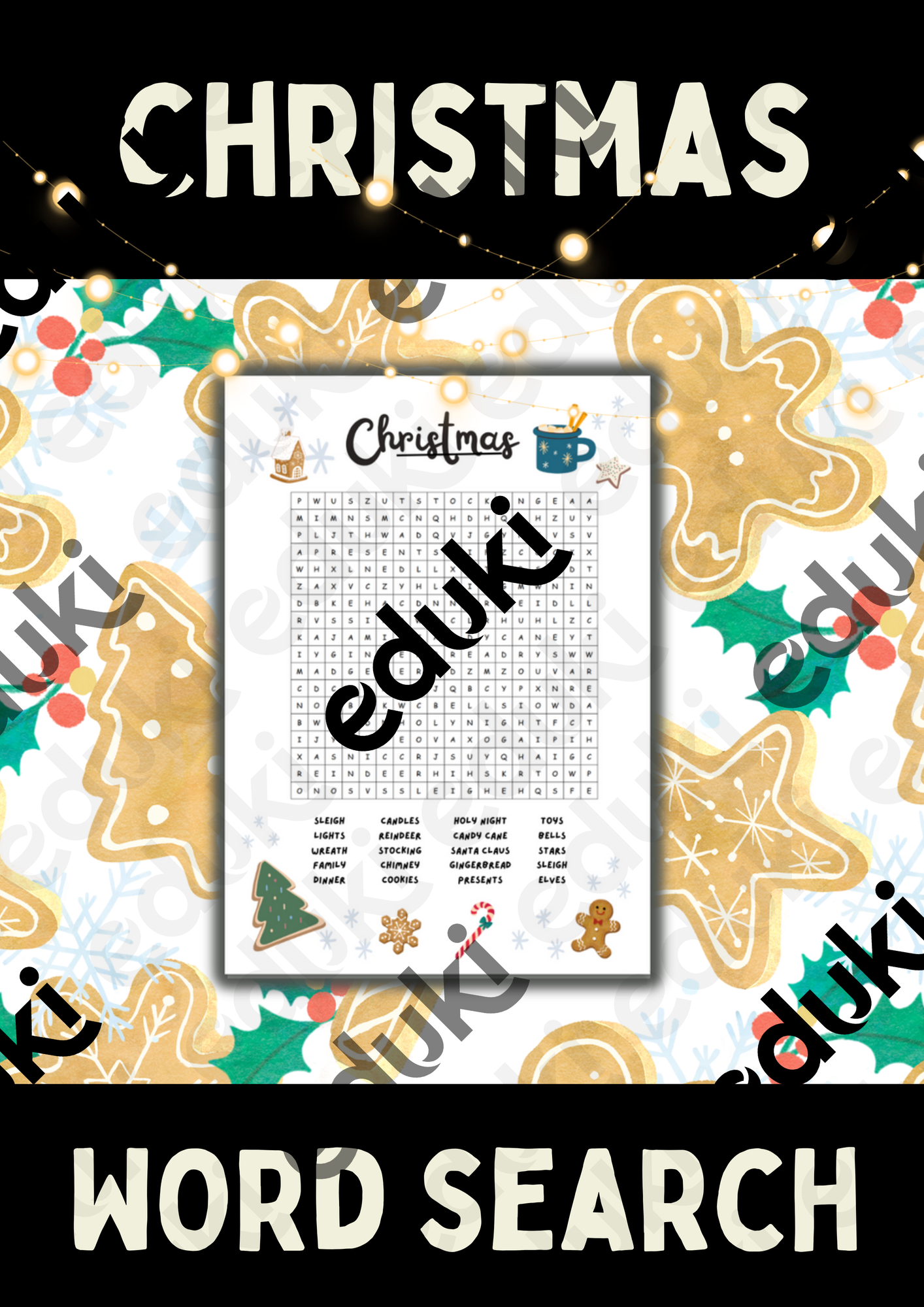 CHRISTMAS WordSearch / Suchsel – Unterrichtsmaterial im Fach Englisch