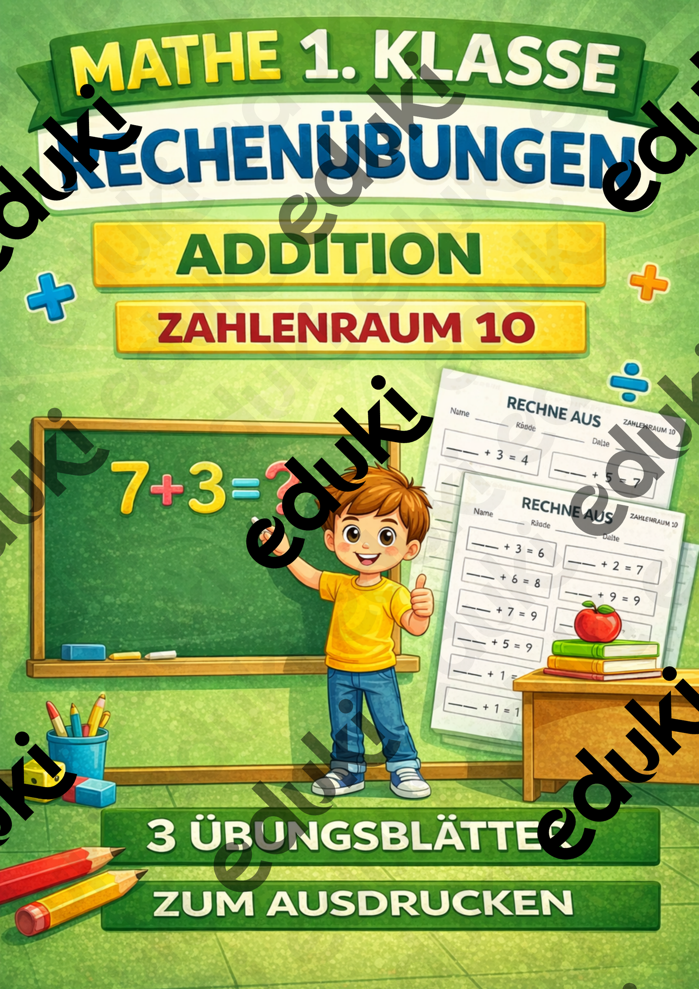 Addition Zahlenraum 10 1. Klasse – Unterrichtsmaterial im Fach Mathematik