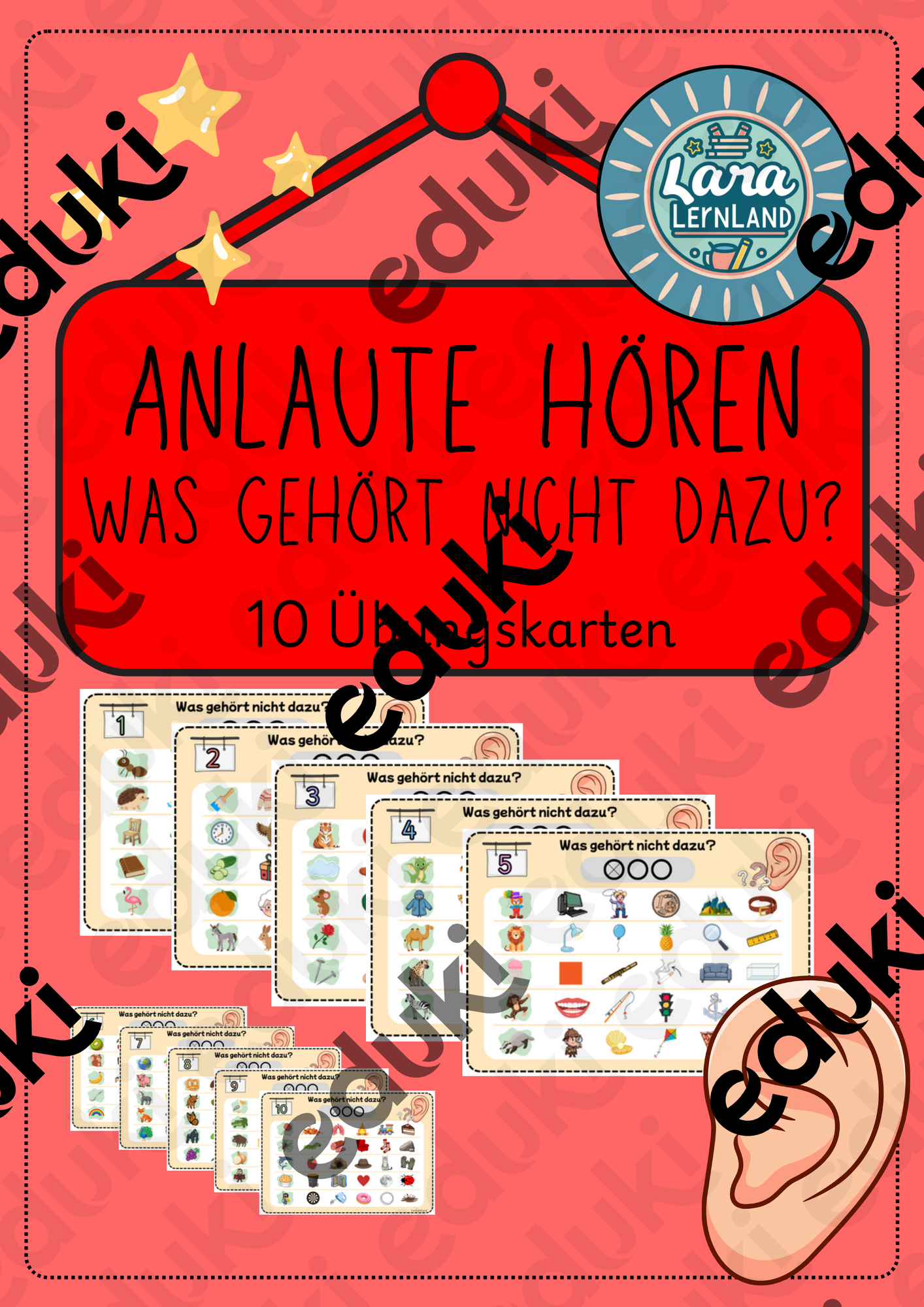 Anlaute hören - Was gehört nicht dazu? – Unterrichtsmaterial im Fach