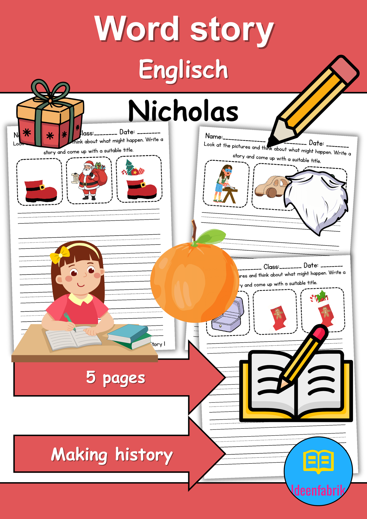 Nikolaus / Nicholas / Police: word story / Reizwortgeschichten ...