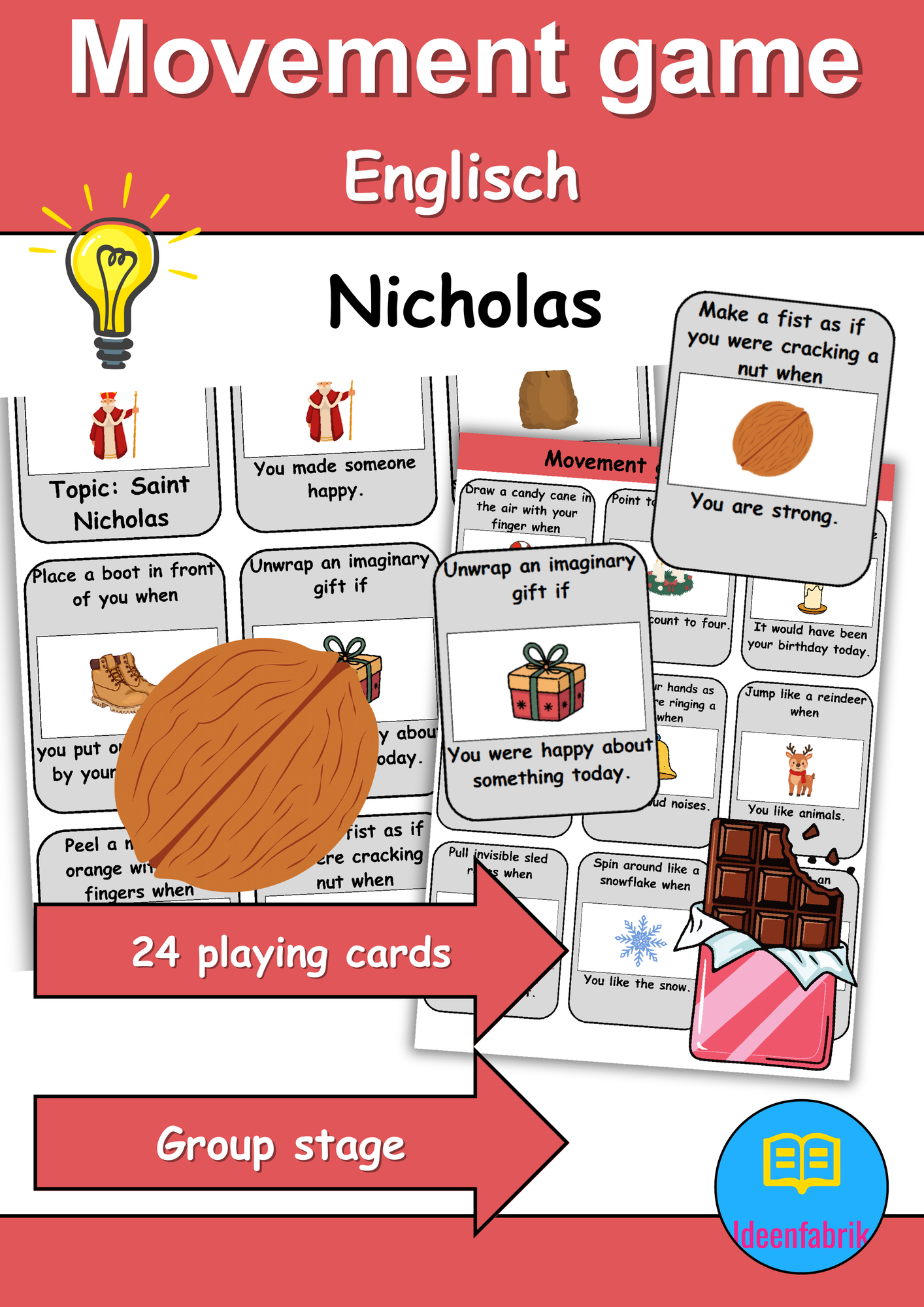 Bewegungsspiel: Nikolaus / Nicholas - Englisch – Unterrichtsmaterial im ...