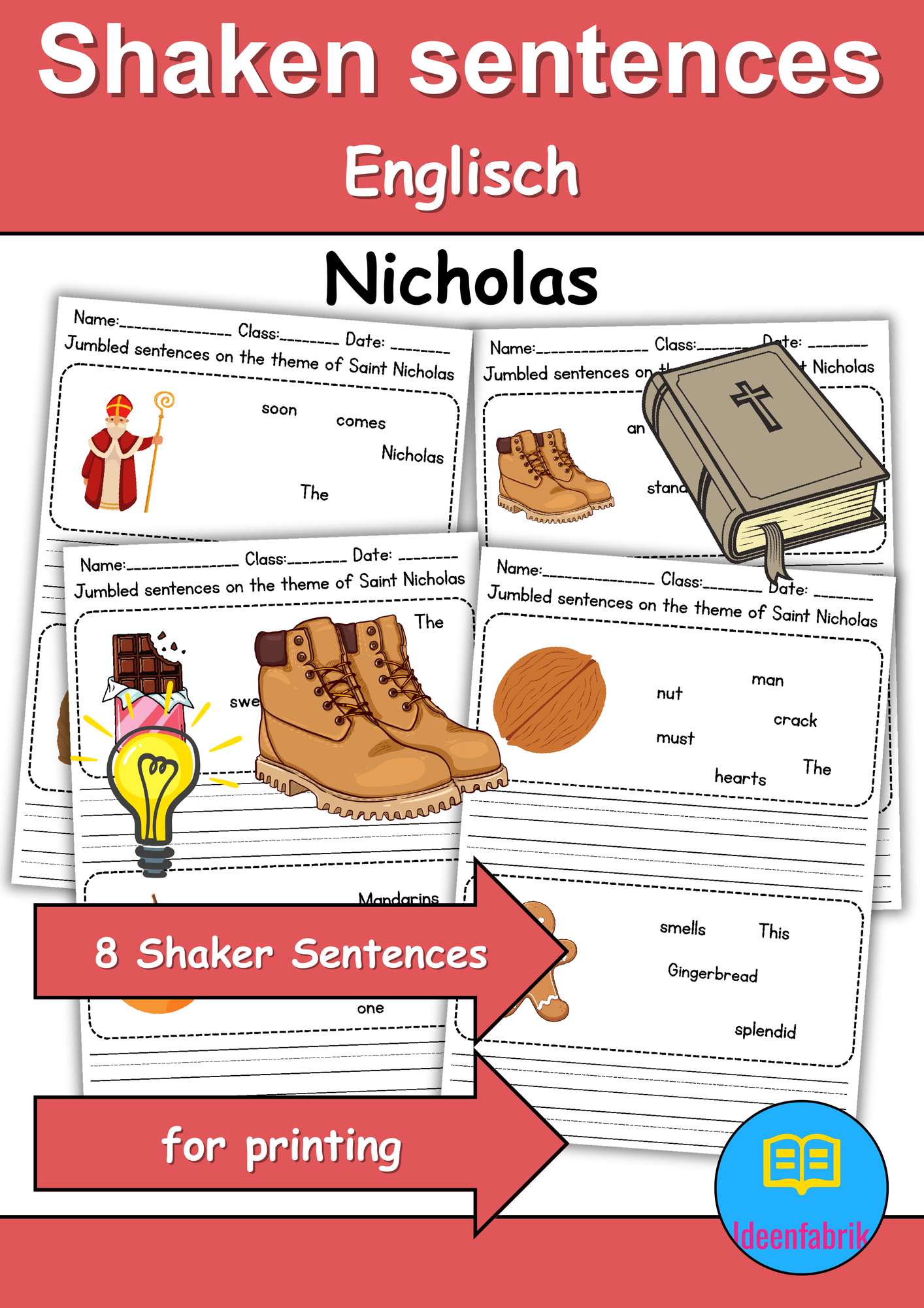 Schüttelsätze / Jumbled Sentences: Nikolaus / Nicholas / Police ...