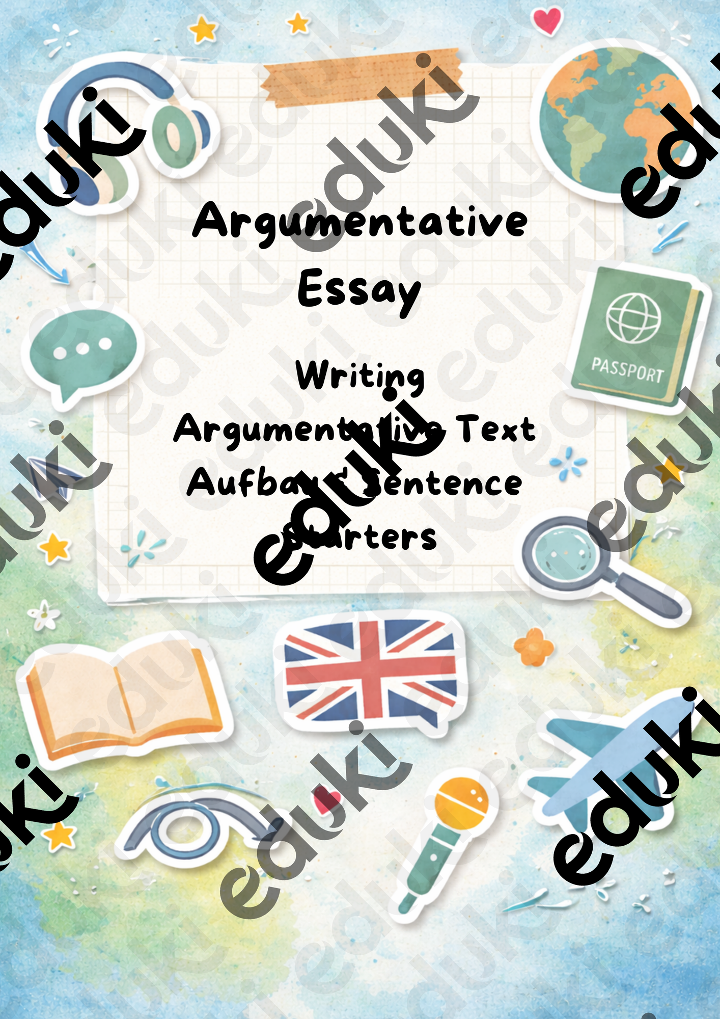 Argumentative Essay (Struktur & Sentence starters ...