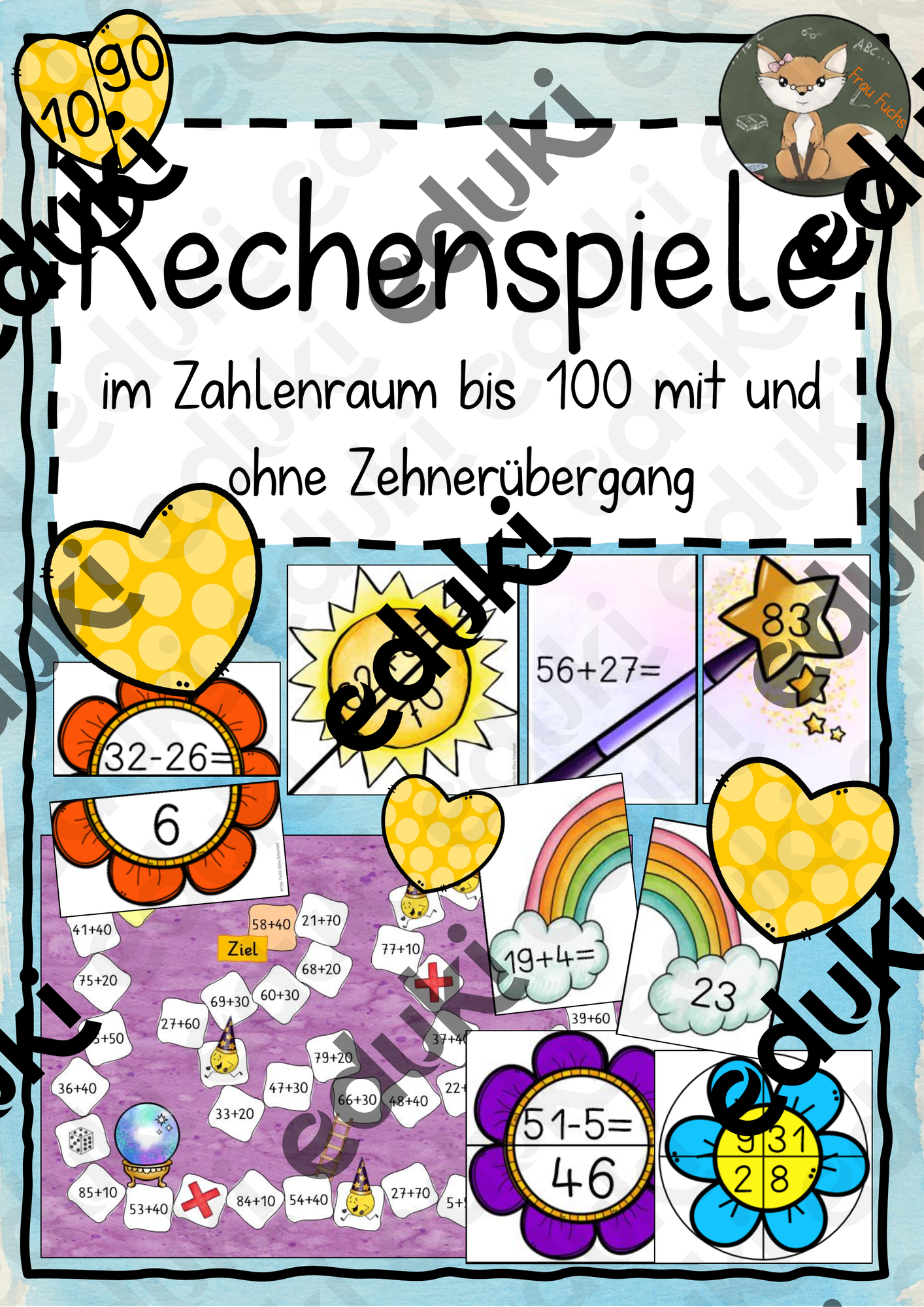 Rechenspiele bis 100 – Unterrichtsmaterial im Fach Mathematik