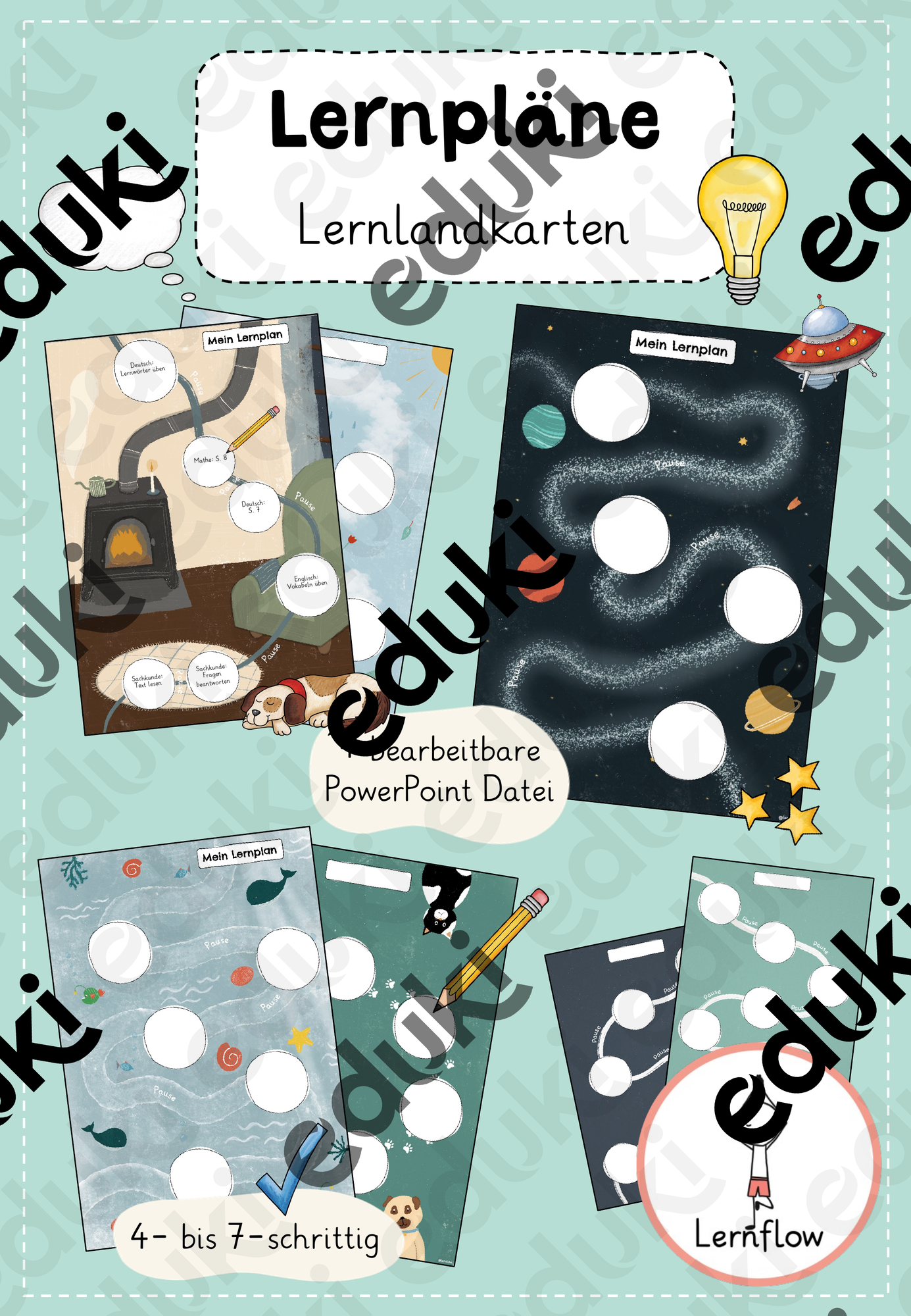 Lernplan, Lernlandkarte zum selbstständigen Lernen