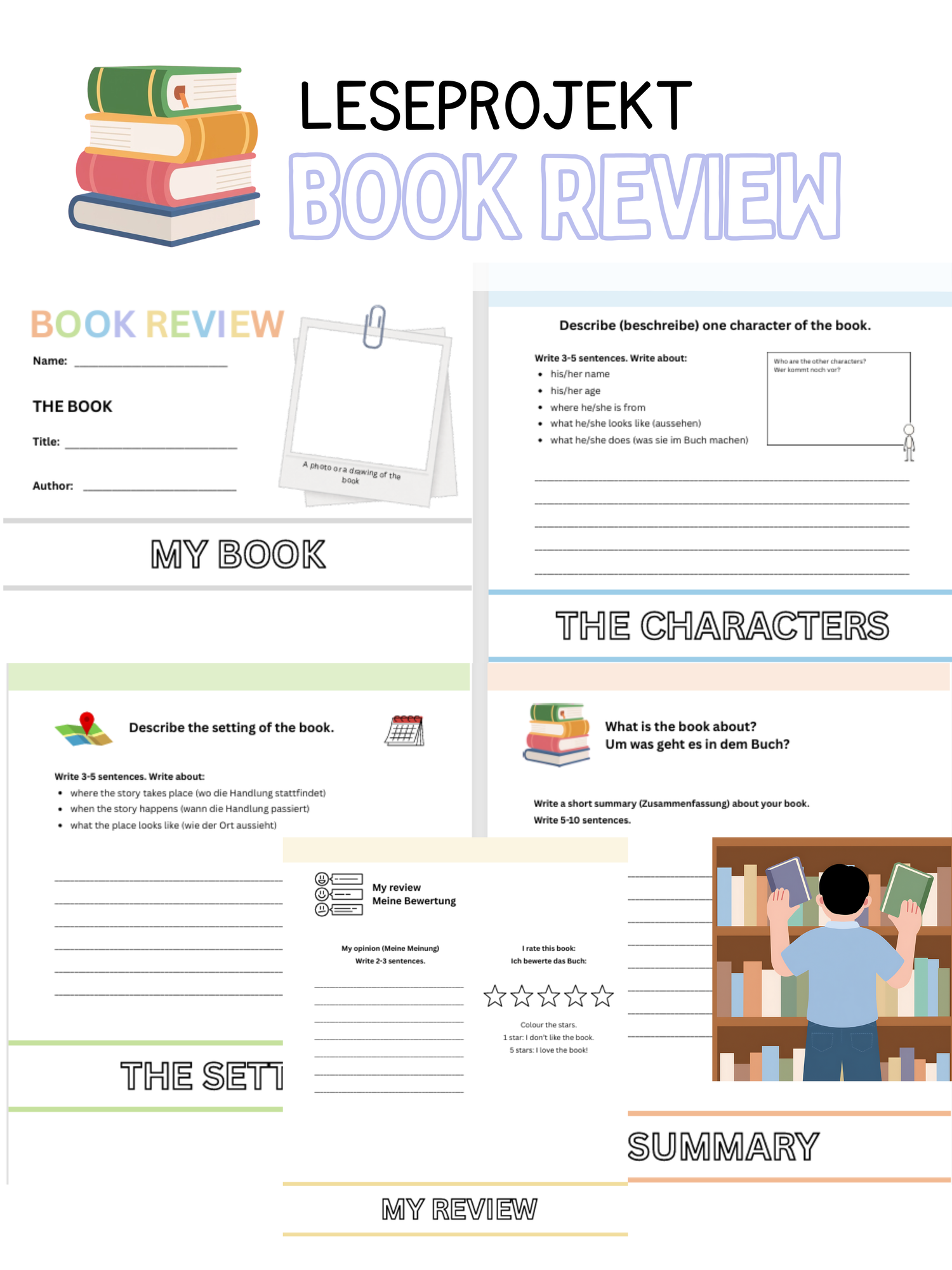 Book Review (Leseprojekt) – Unterrichtsmaterial im Fach Englisch