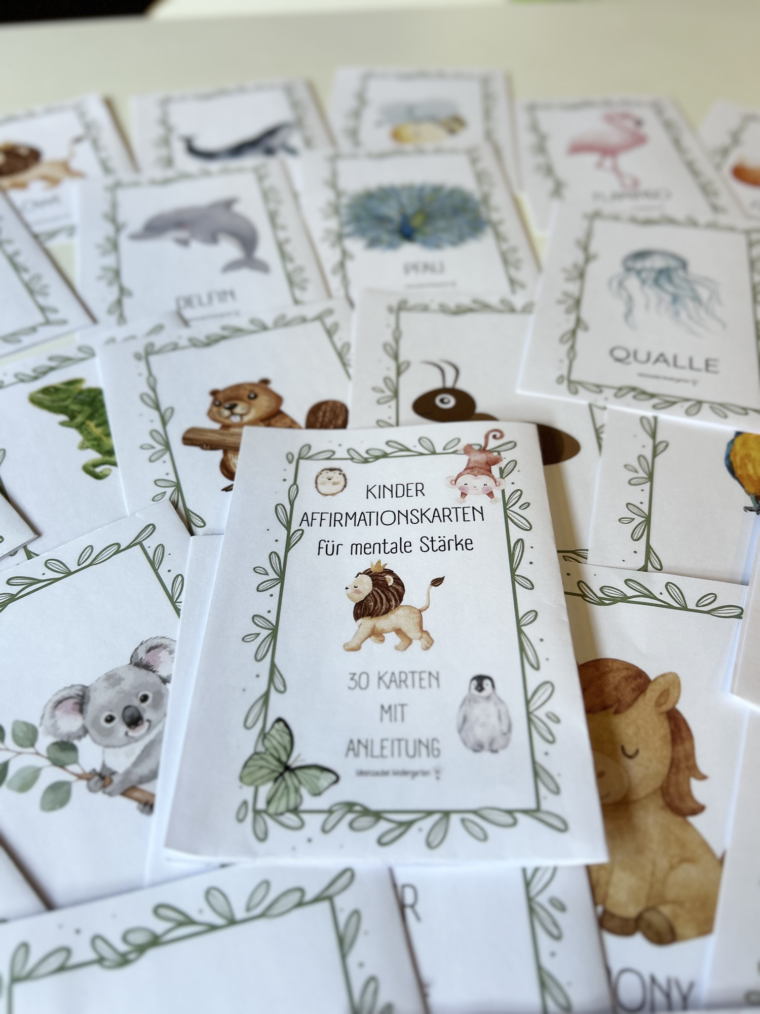 Affirmationskarten Tiere für Kinder – Unterrichtsmaterial im Fach ...