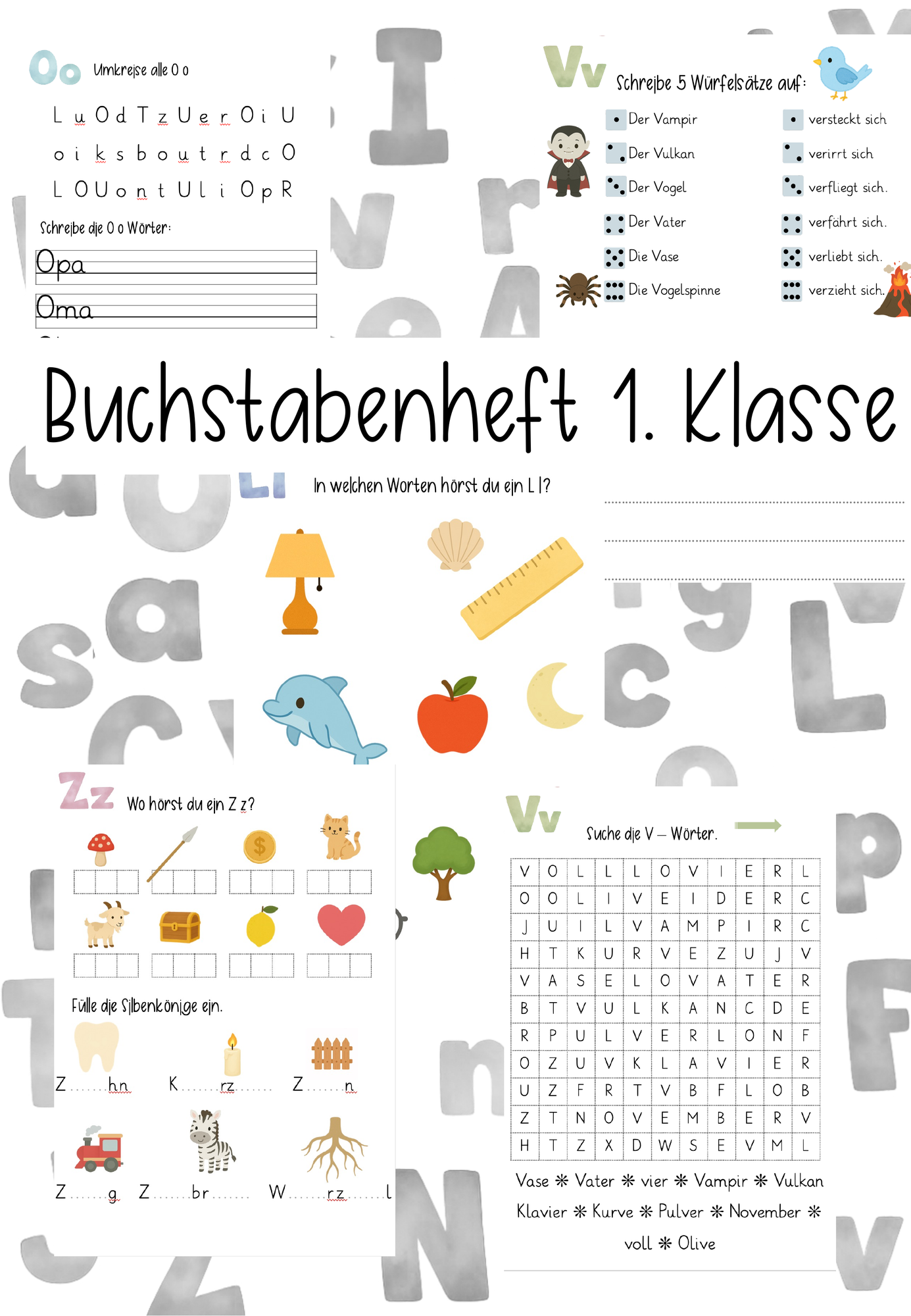 Buchstabeneinführung: Buchstaben lernen 1. Klasse – Unterrichtsmaterial