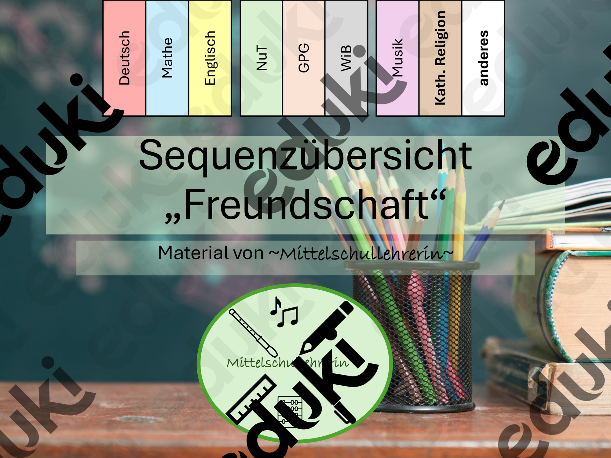 Sequenzübersicht "Freundschaft" – Unterrichtsmaterial in den Fächern ...