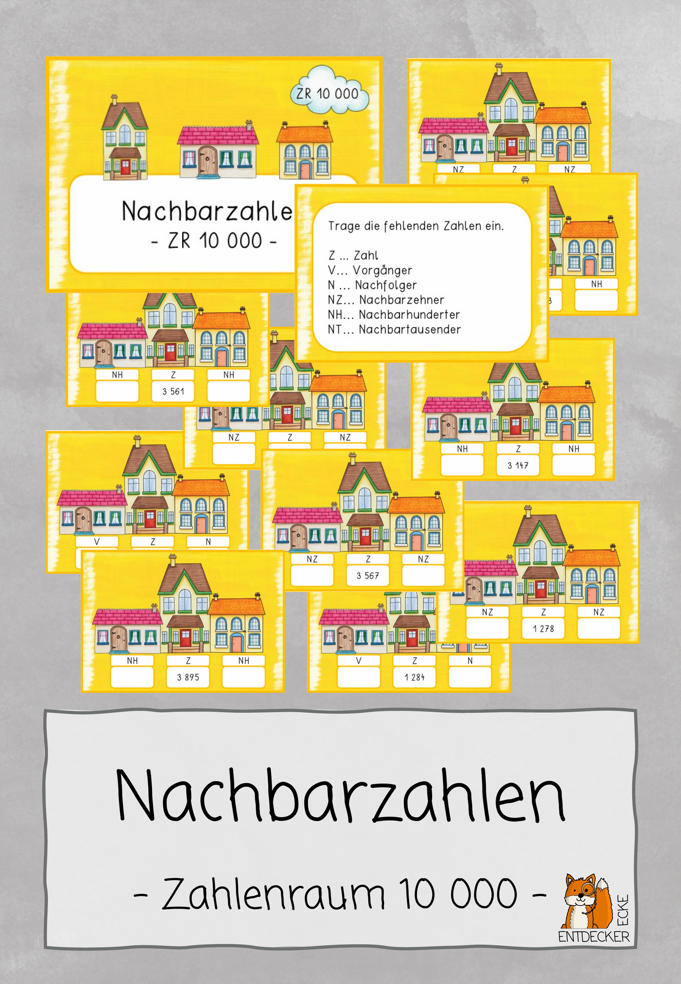 Nachbarzahlen | ZR 10 000 | Nachbarzehner | Nachbarnhunderter