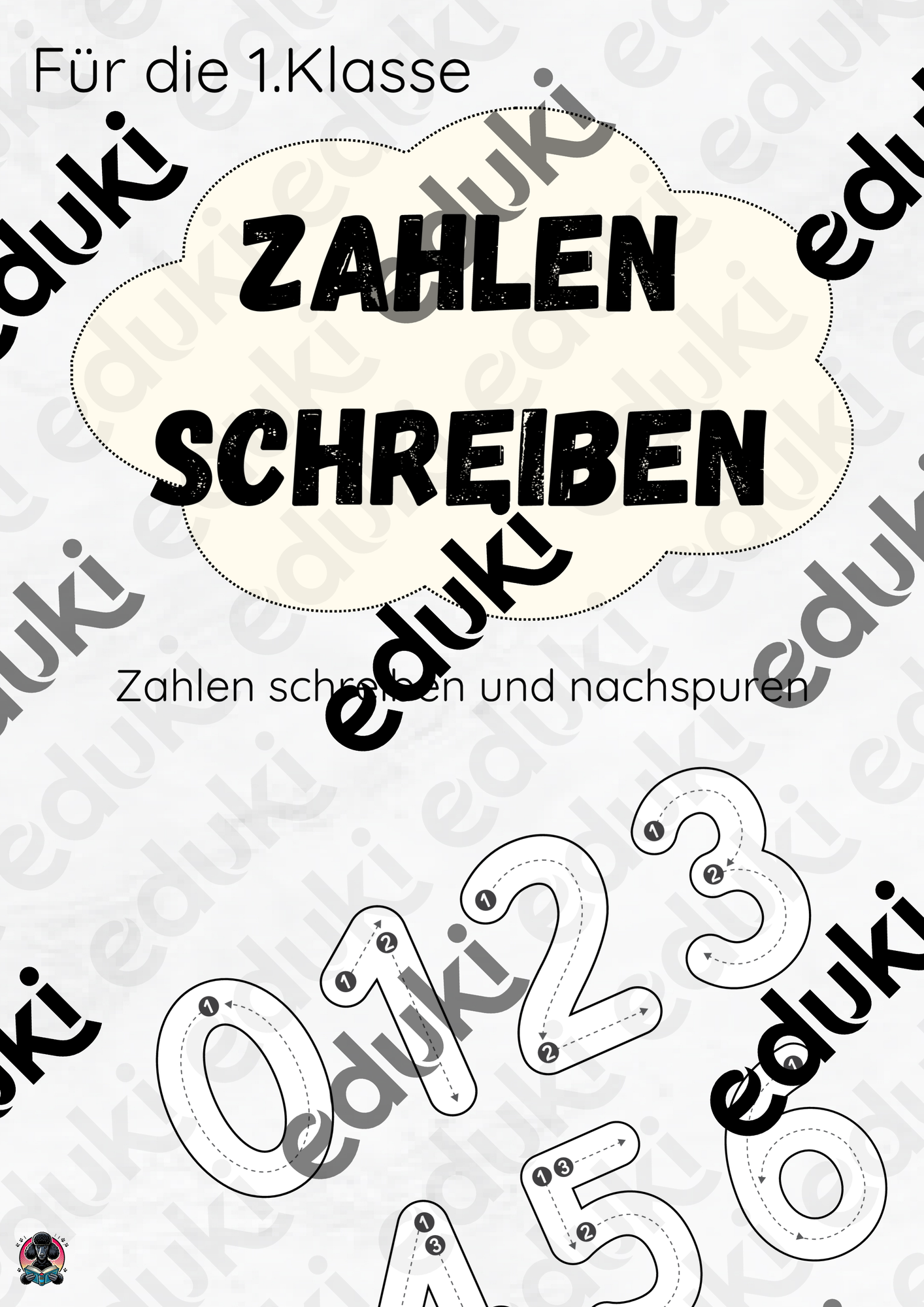 Zahlen schreiben und nachspuren- Anfangsunterricht