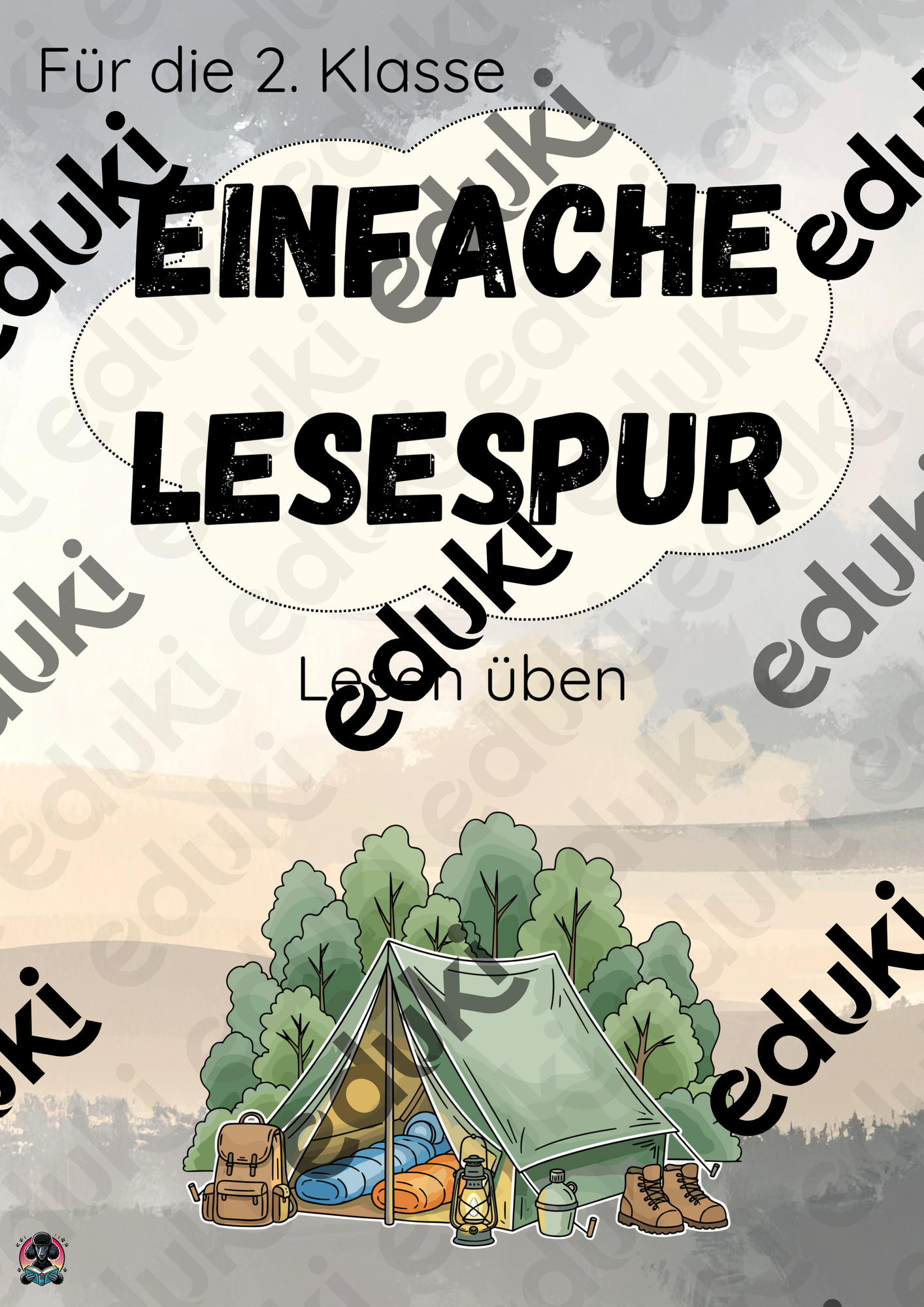 Lesen üben - Einfache Lesespur - Das Lagerfeuer – Unterrichtsmaterial
