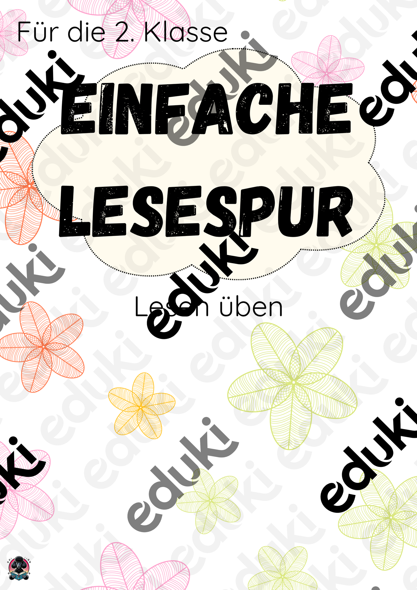 Lesen üben Frühling - Einfache Lesespur - Im Garten - Ostern