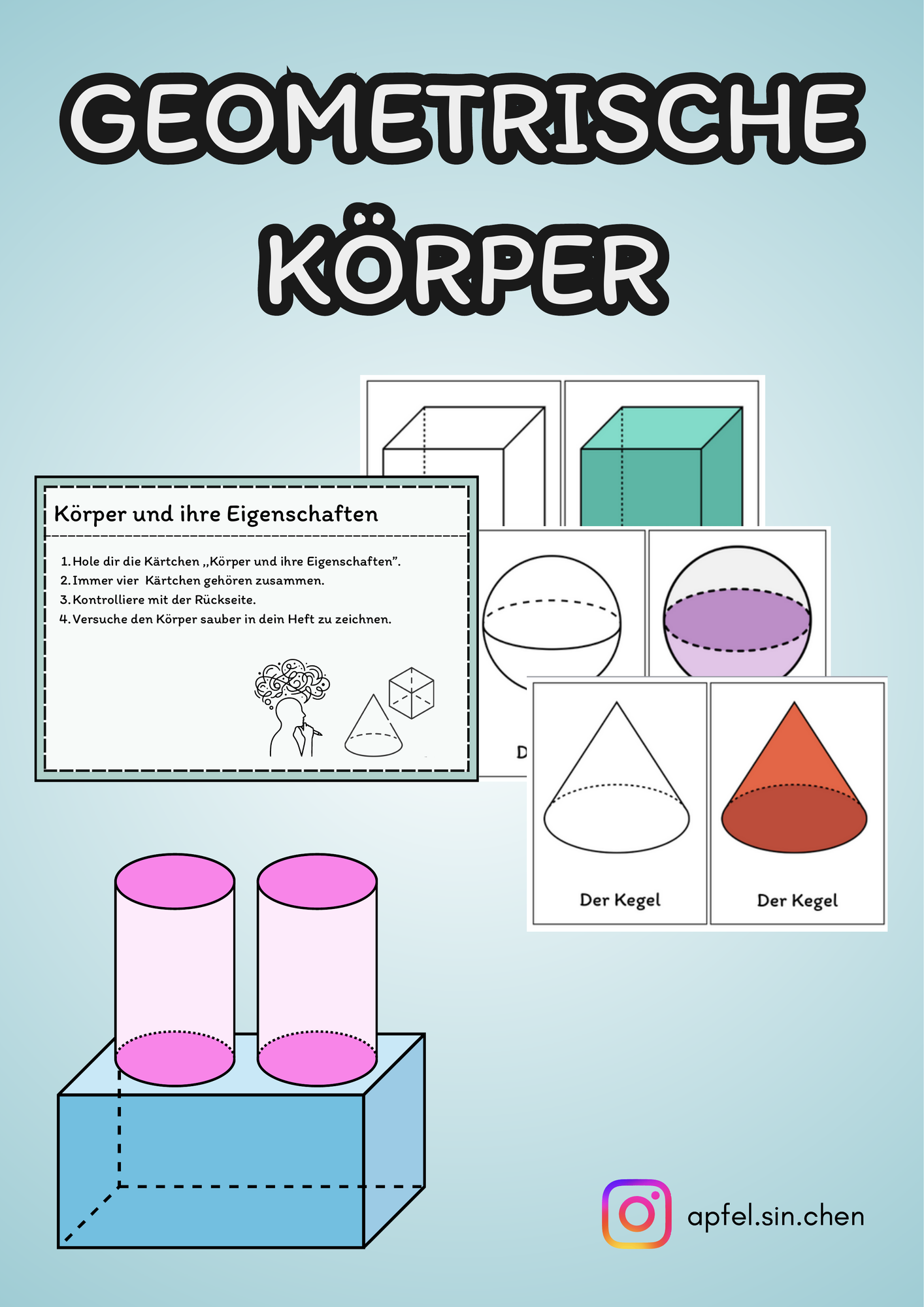 Geometrische Körper – Unterrichtsmaterial im Fach Mathematik