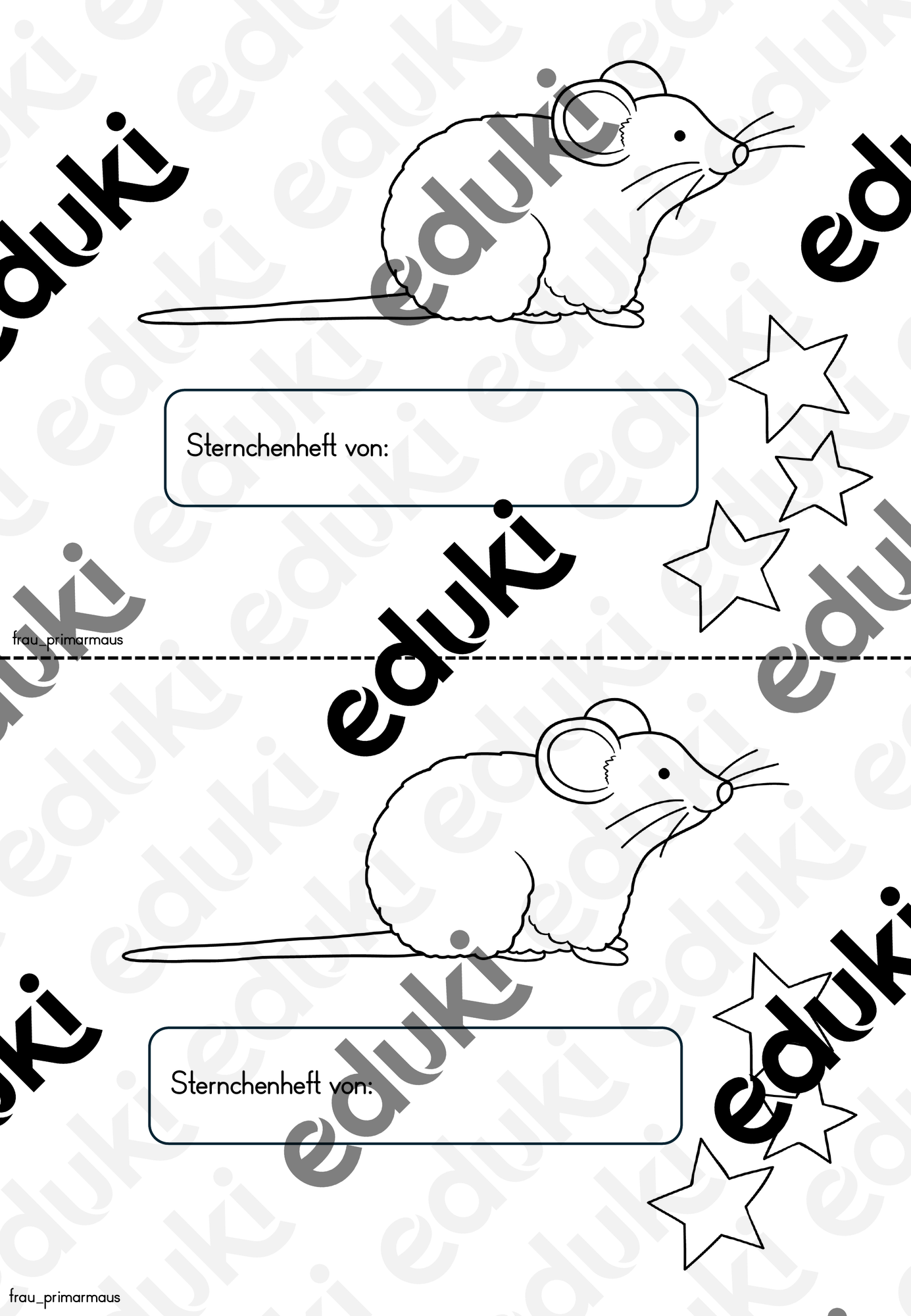 Sternchenheft Klasse 1 – Unterrichtsmaterial im Fach Deutsch