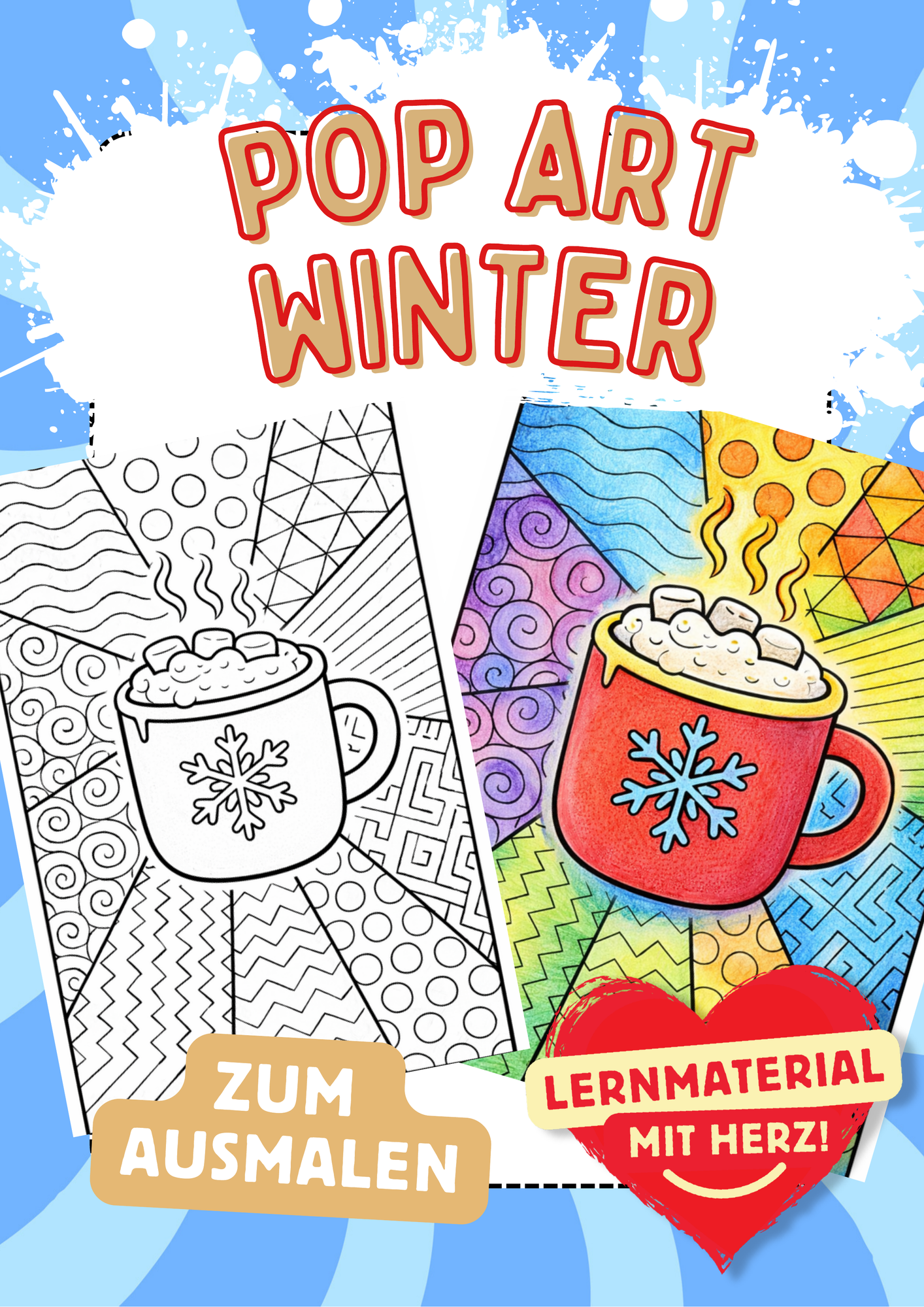 Winter Pop Art – Unterrichtsmaterial in den Fächern Kunst