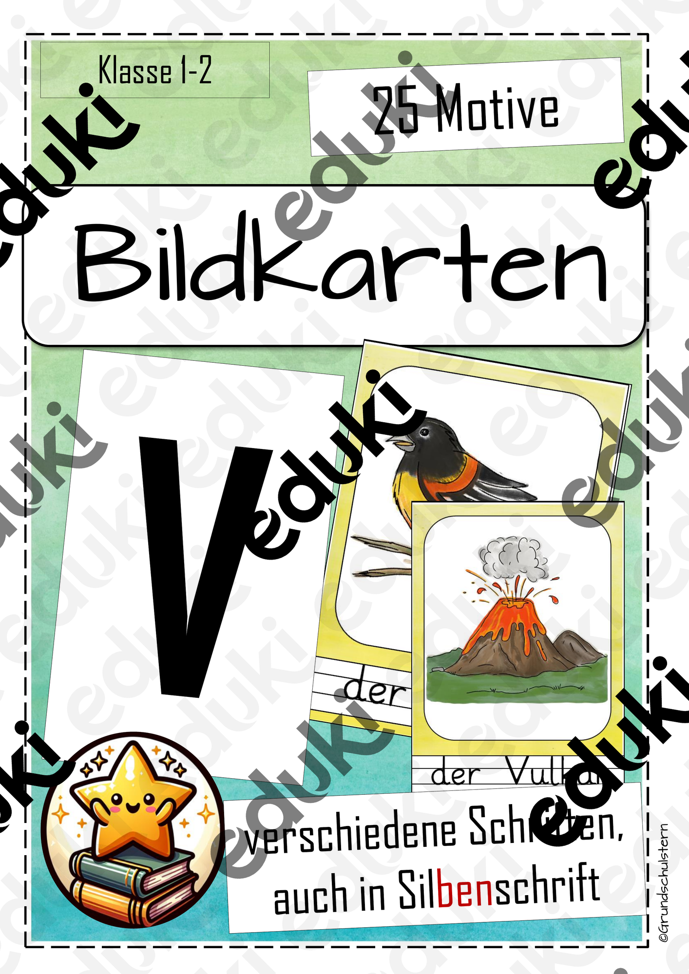 Bildkarten / Wortkarten Buchstabe V Klasse 1 – Unterrichtsmaterial im