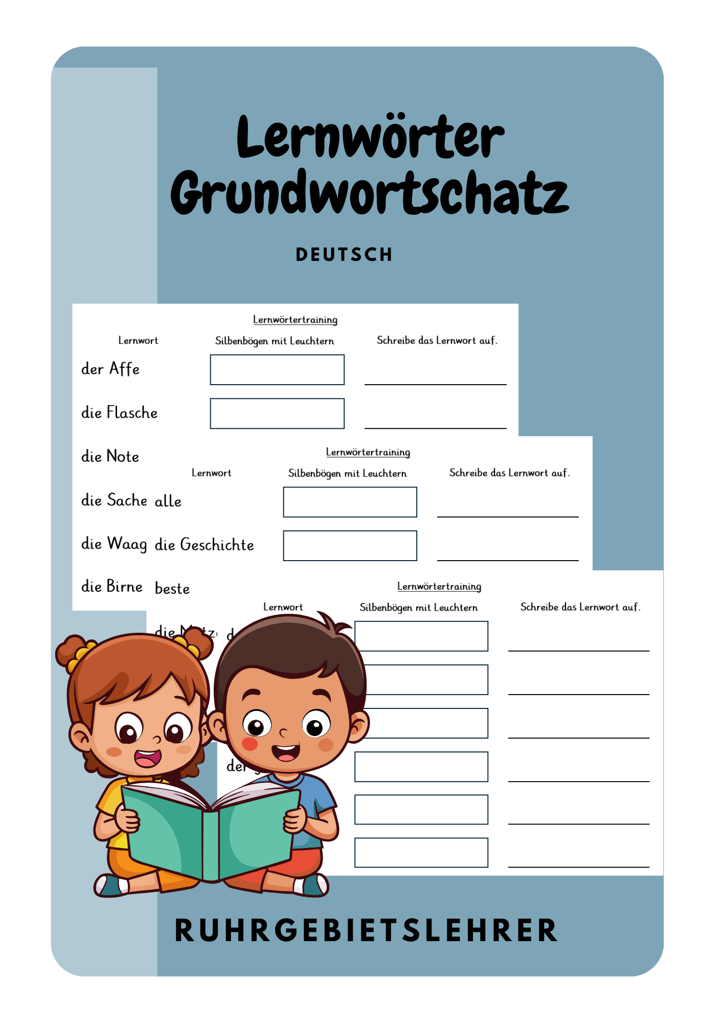 Lernwörter Grundwortschatz Deutsch – Unterrichtsmaterial im Fach Deutsch