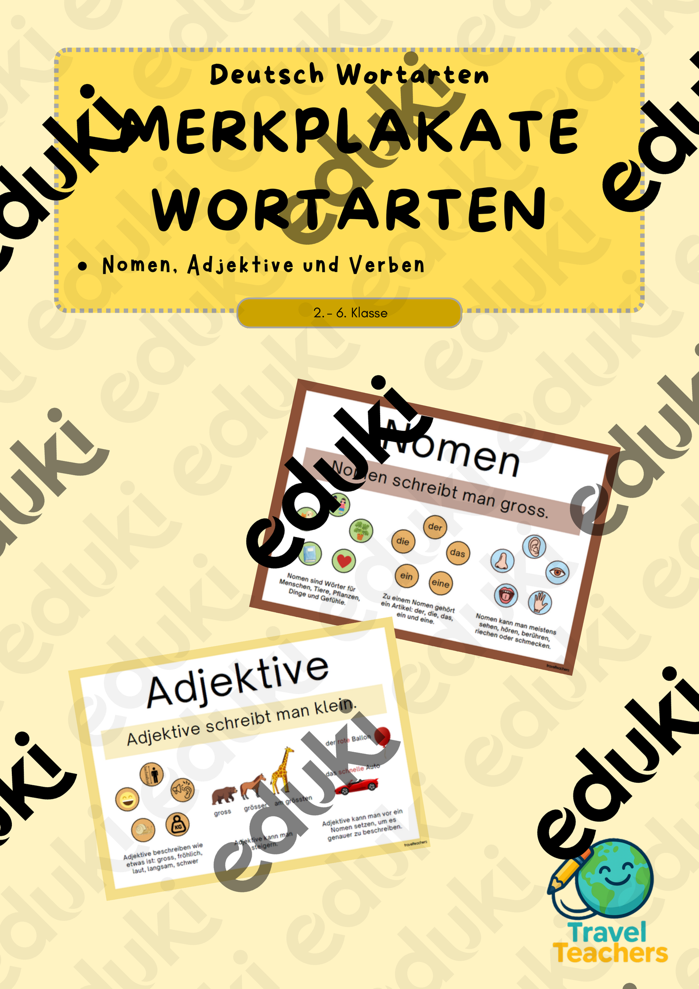 Merkplakate Wortarten – Unterrichtsmaterial im Fach Deutsch