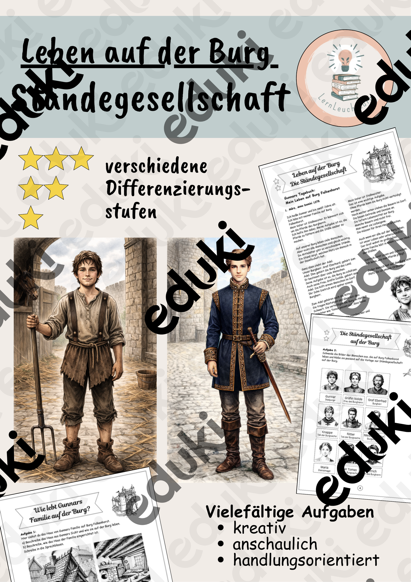 Die St ndegesellschaft Auf Der Burg Adel Ritter Und Gesinde Im die-st-ndegesellschaft-auf-der-burg-adel-ritter-und-gesinde-im