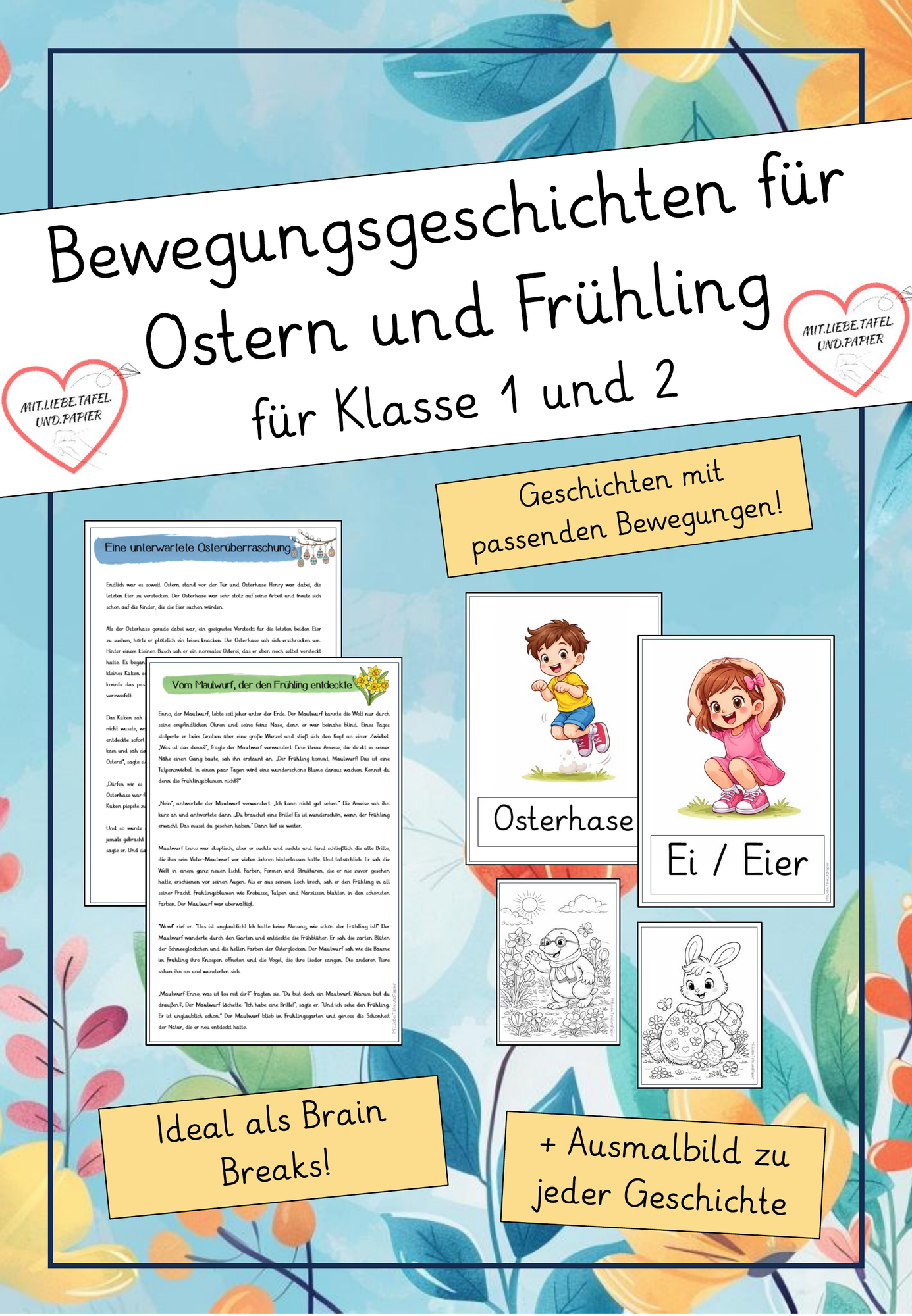 Bewegungsgeschichten - Ostern und Frühling – Unterrichtsmaterial im ...