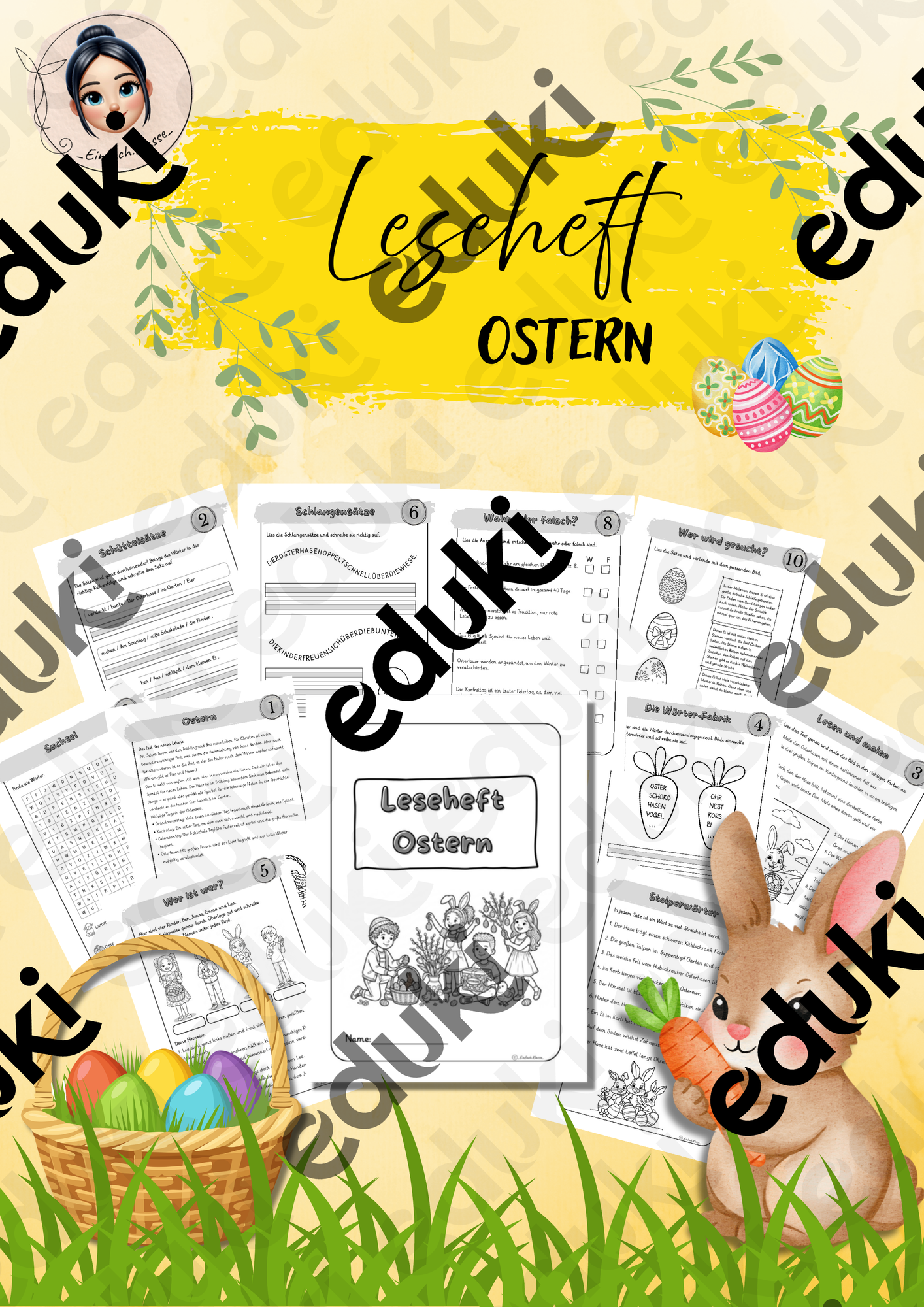 Leseheft Ostern – Unterrichtsmaterial im Fach Deutsch