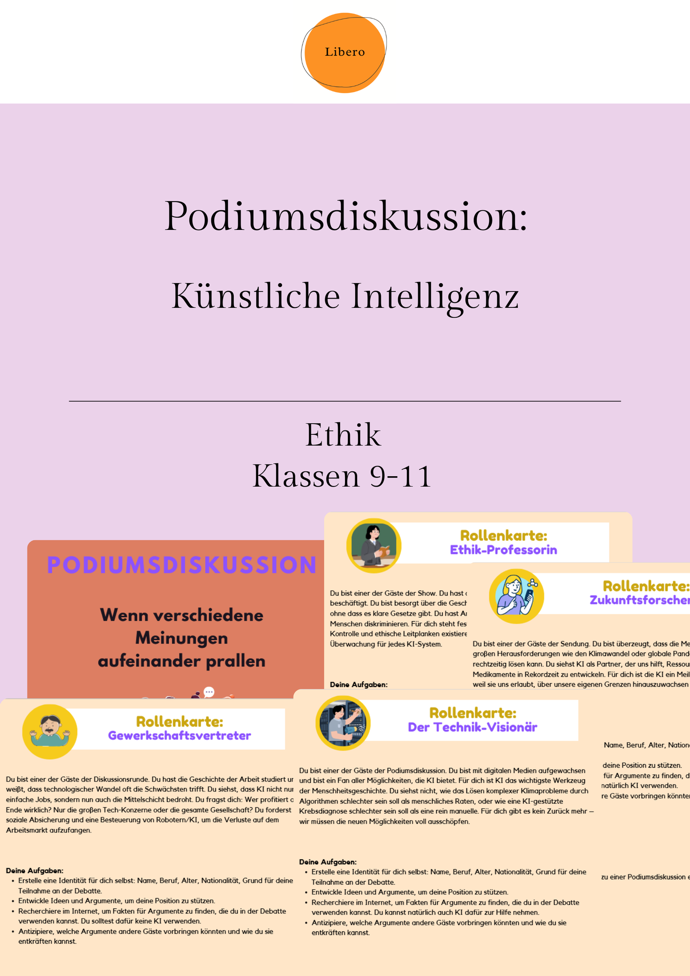 Podiumsdiskussion: Knstliche Intelligenz  Unterrichtsmaterial in den  Fchern Deutsch & Ethik & Werte und Normen