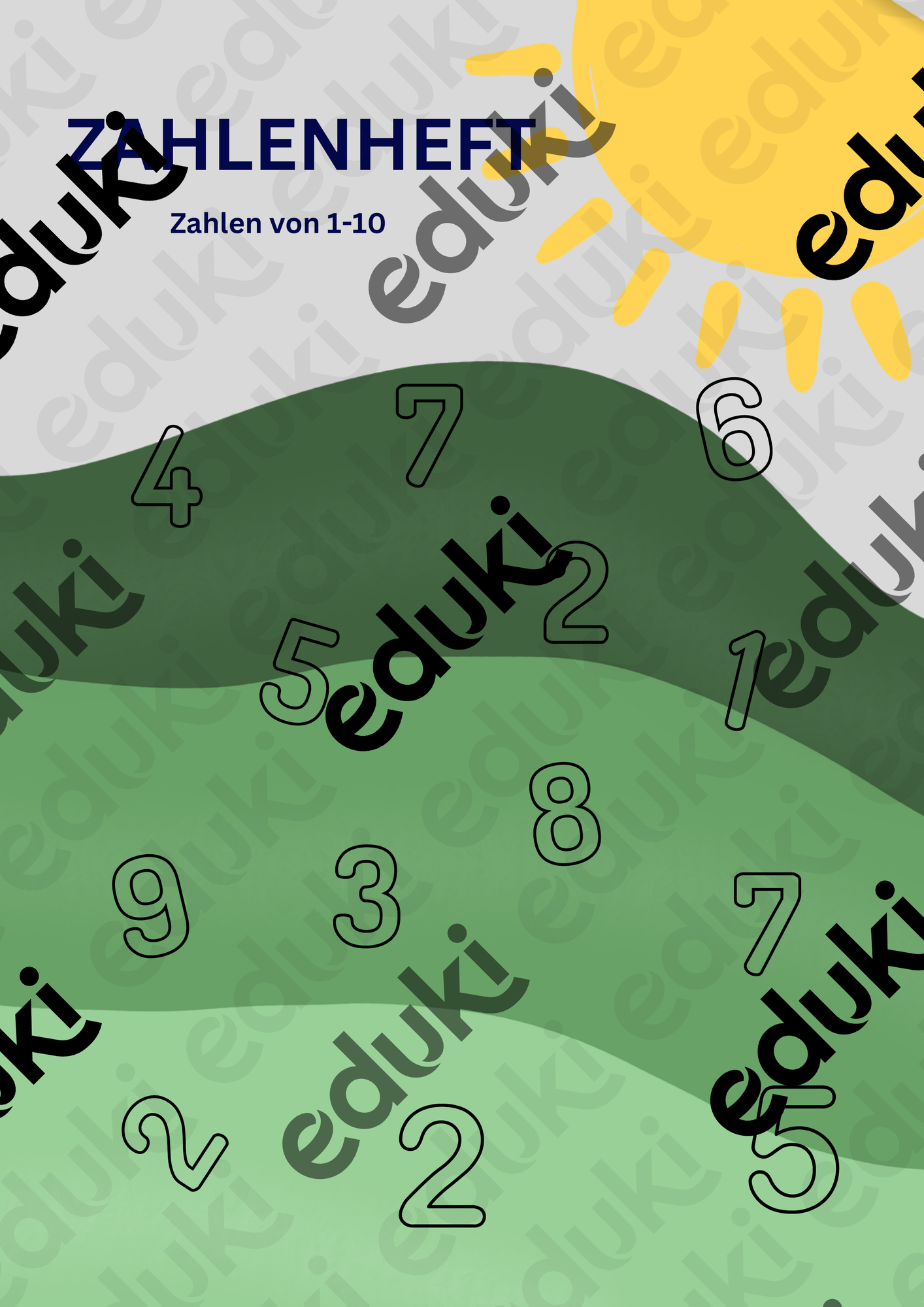 Zahlenheft Zahlenraum 10 für Klasse1 – Unterrichtsmaterial im Fach