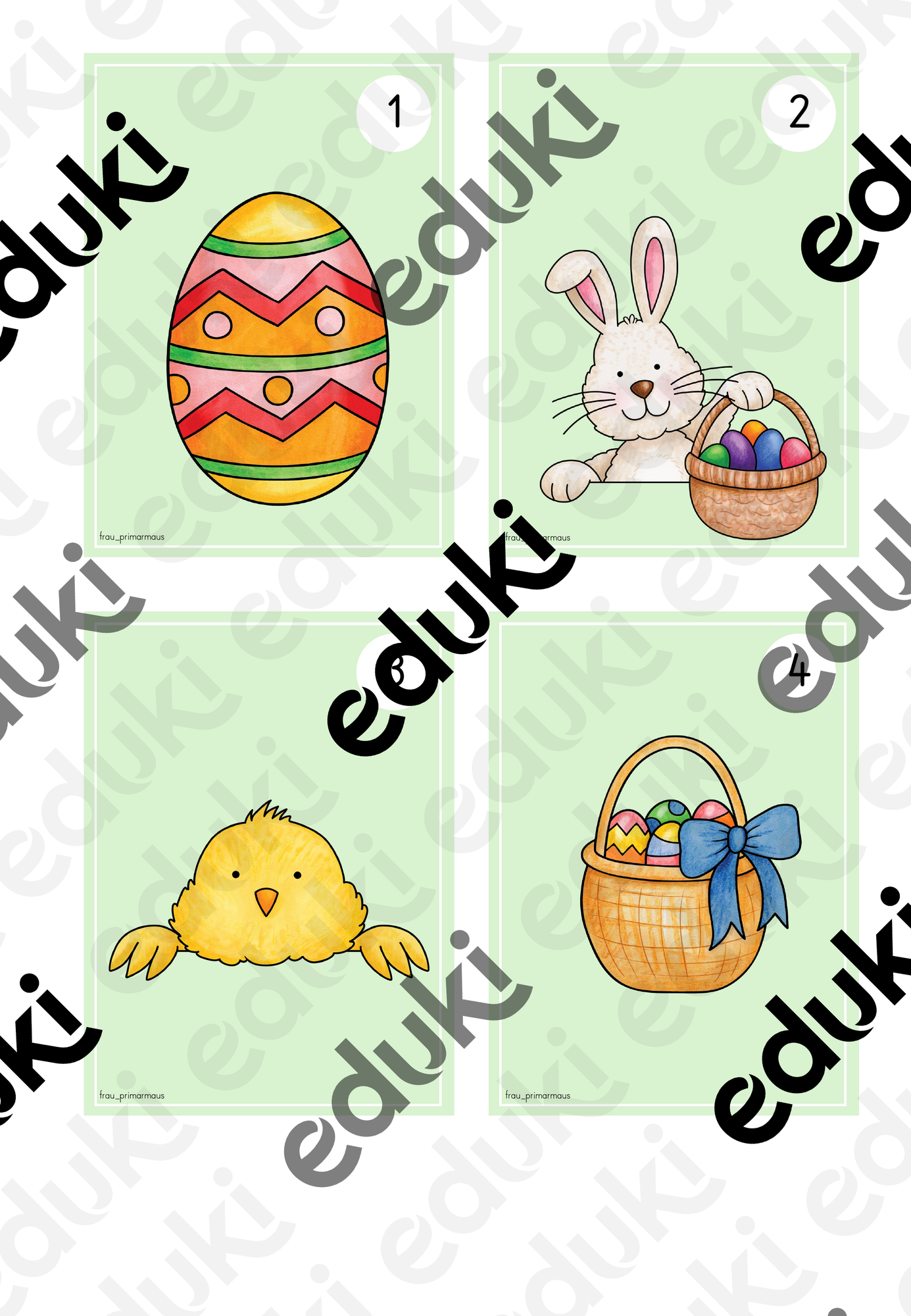 Lesespaziergang Ostern 1. Klasse – Unterrichtsmaterial im Fach Deutsch