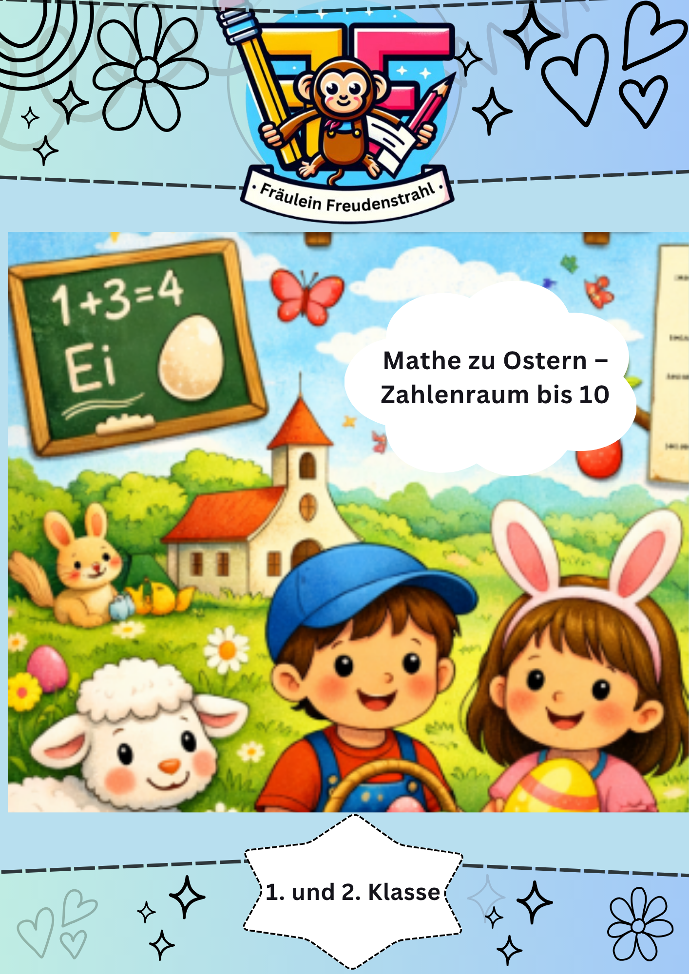 🐰 Mathe zu Ostern – Üben im Zahlenraum bis 10 – Unterrichtsmaterial im