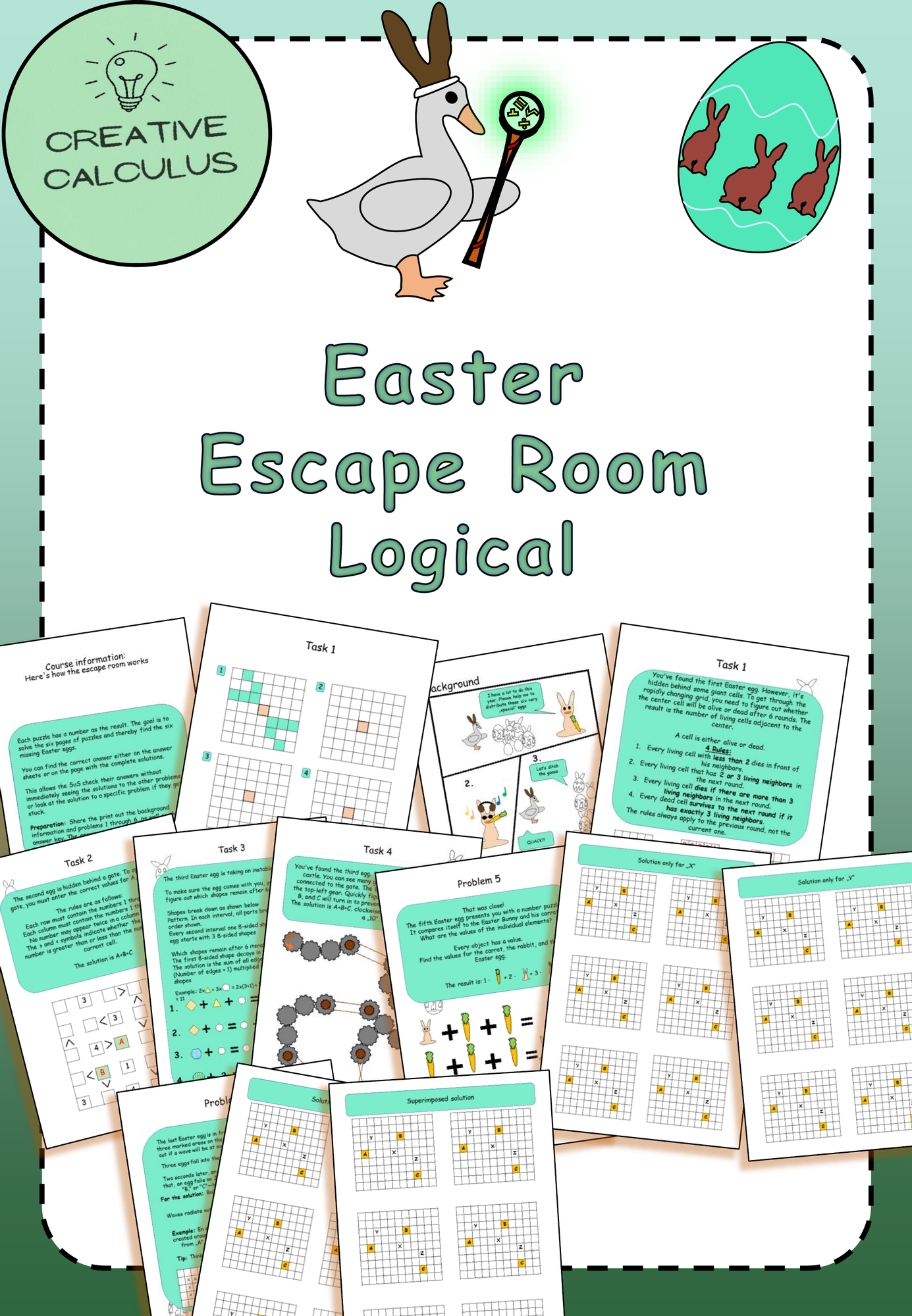 Easter Escape-Room - Mathematics: English version – Unterrichtsmaterial ...