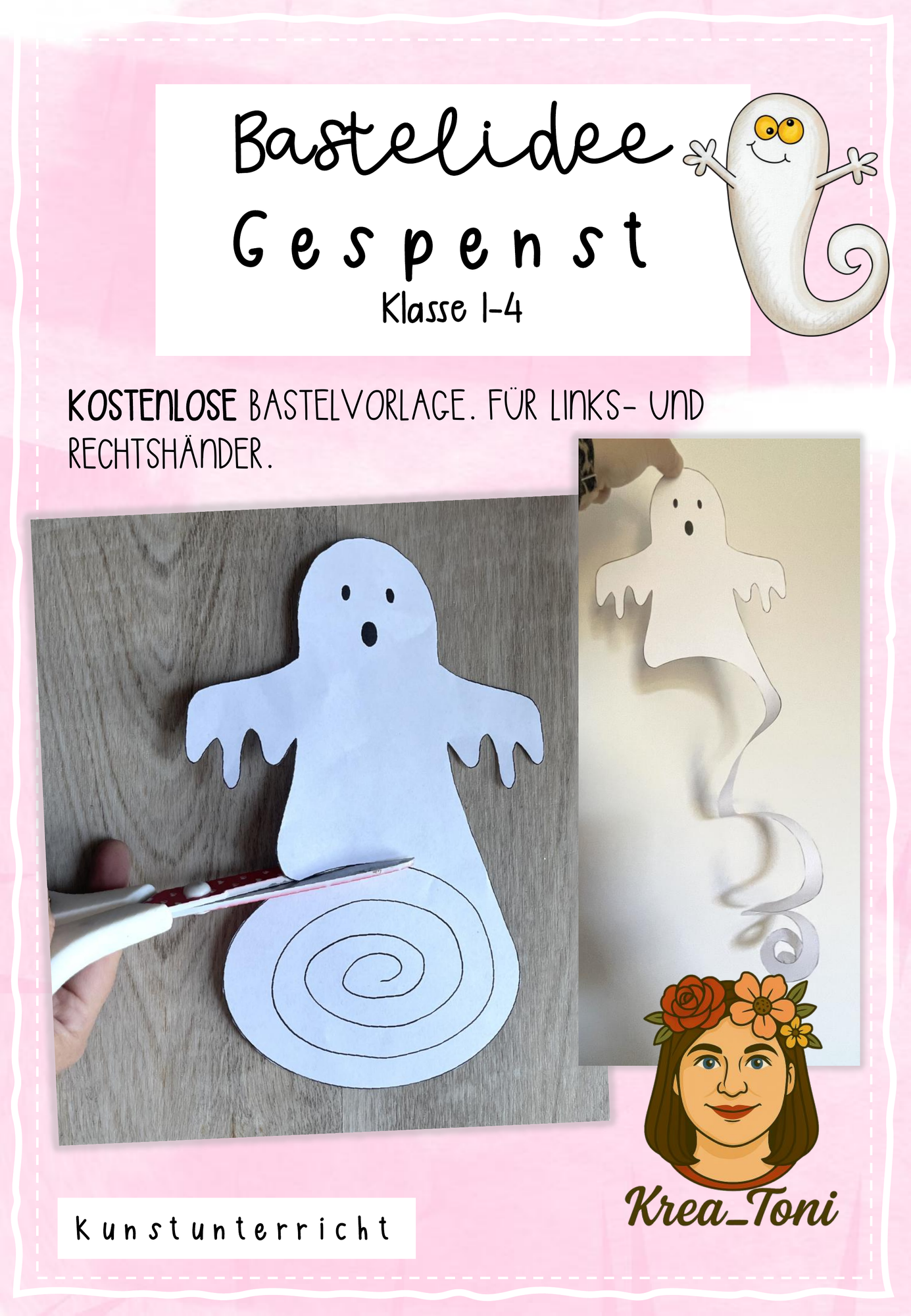 Gespenst Basteln Vorlage Kostenlos