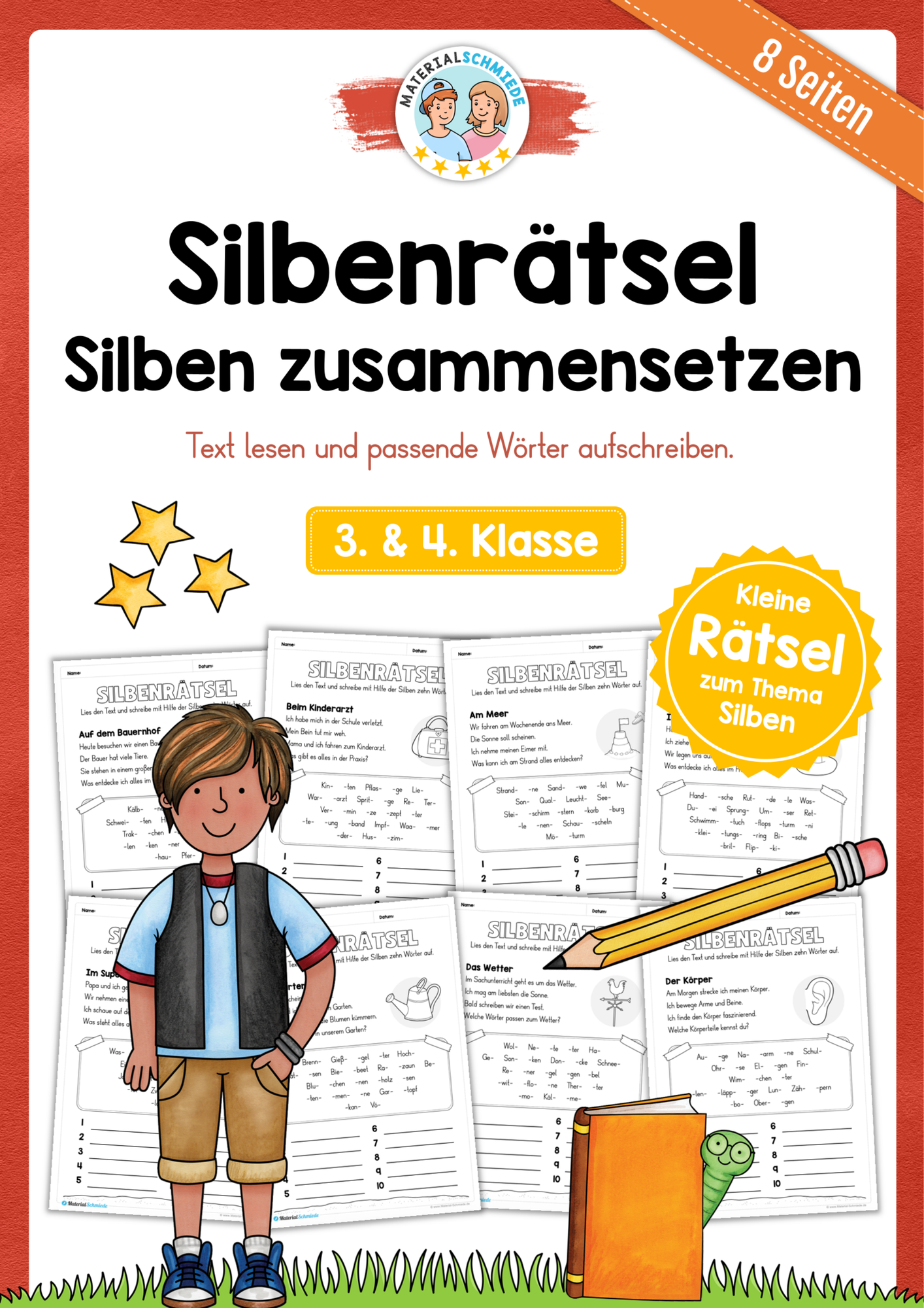 Silbenrätsel für die Grundschule – Unterrichtsmaterial im Fach Deutsch