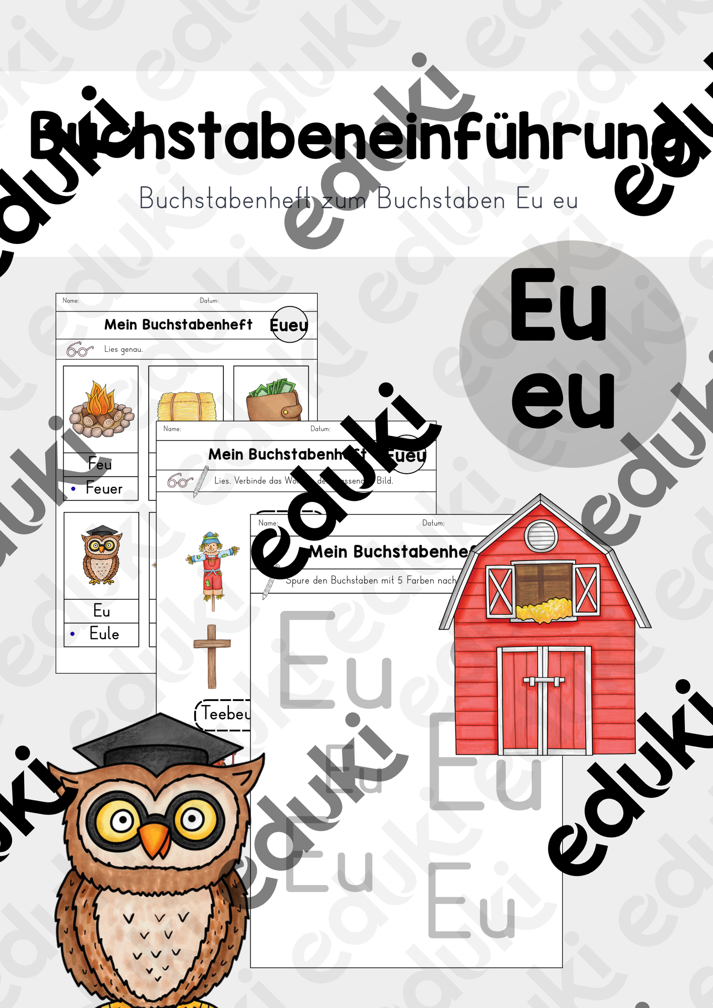 Buchstabenheft: Einführung zum Laut Eu eu – Unterrichtsmaterial im Fach ...