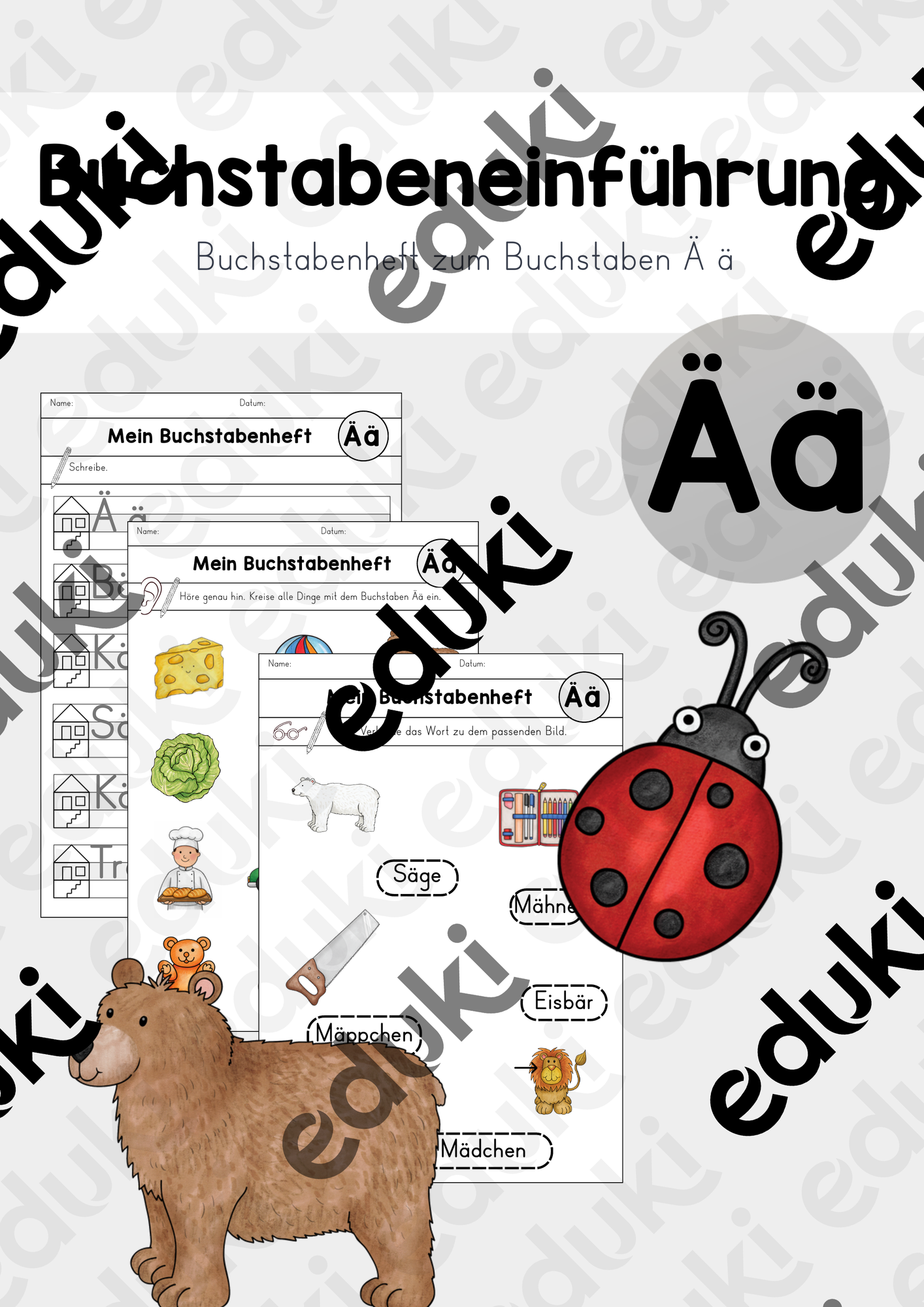 Buchstabenheft: Einführung zum Buchstabenlaut Ää – Unterrichtsmaterial ...