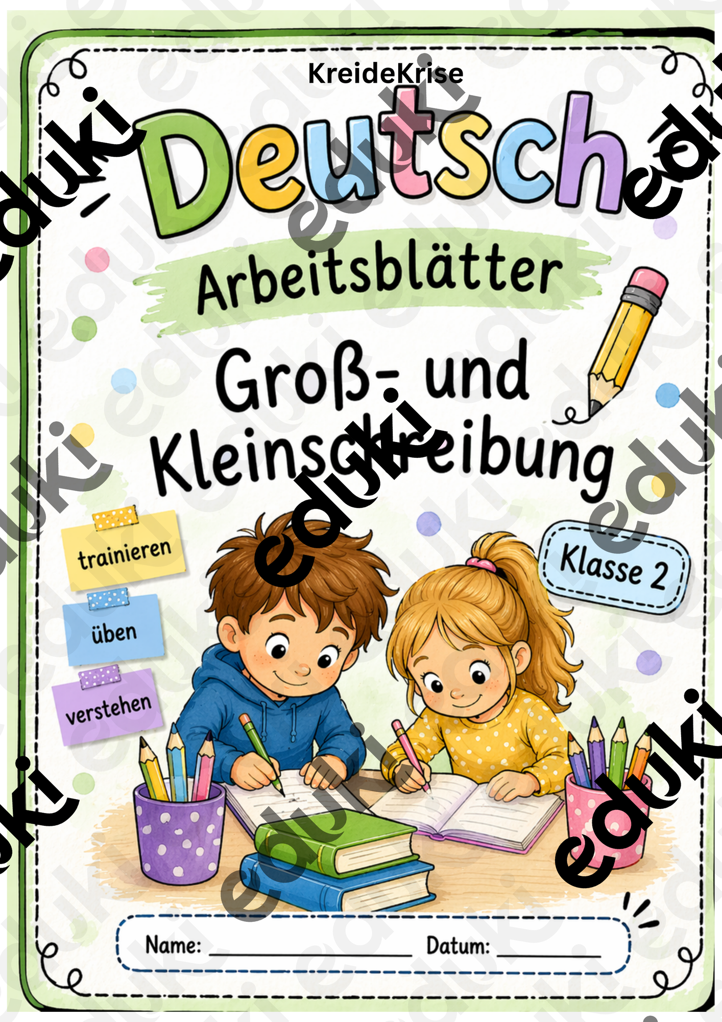 Groß- und Kleinschreibung Klasse 2 – Unterrichtsmaterial im Fach Deutsch