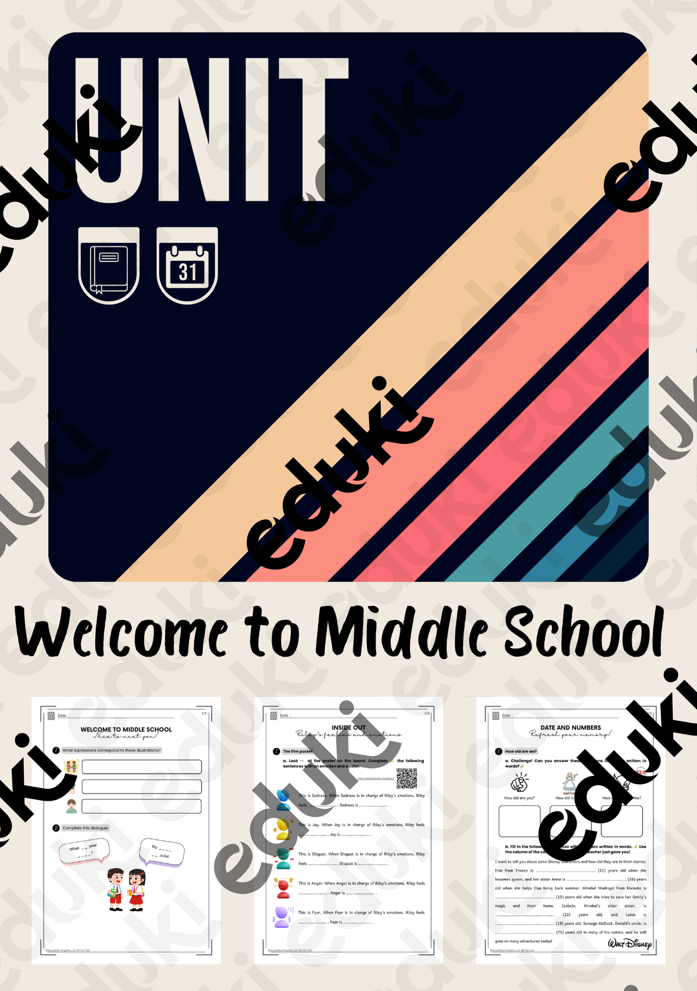 Welcome To Middle School Benvenuti Alle Medie Materiale Didattico
