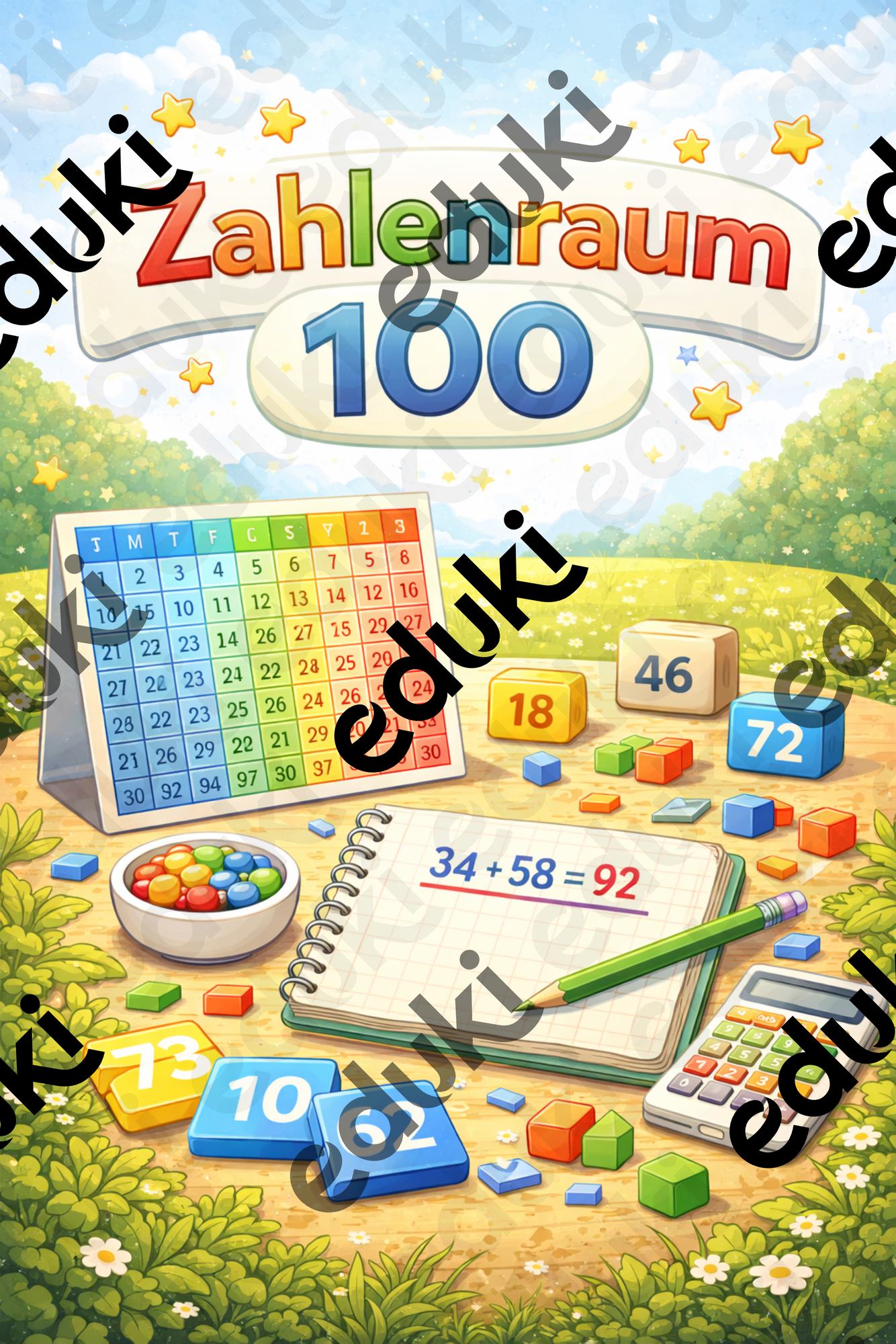 Zahlenrätsel ZR 100 (Arbeitsblätter+Lösung) – Unterrichtsmaterial im