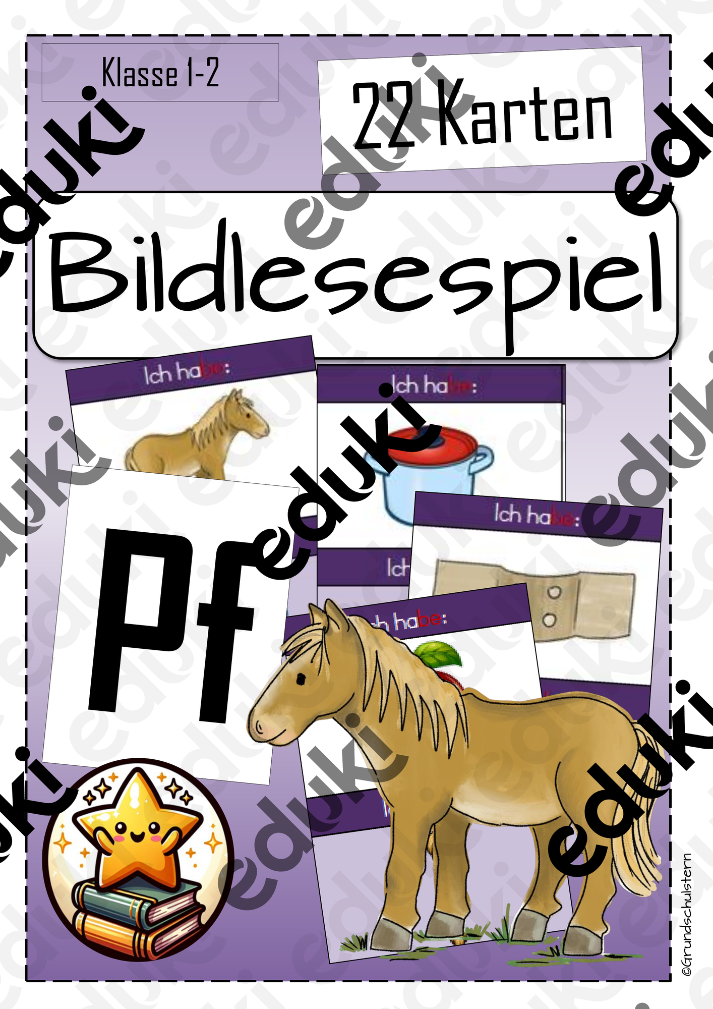 Bildlesespiel Buchstabe Pf Klasse 1 -Ich habe -Wer hat