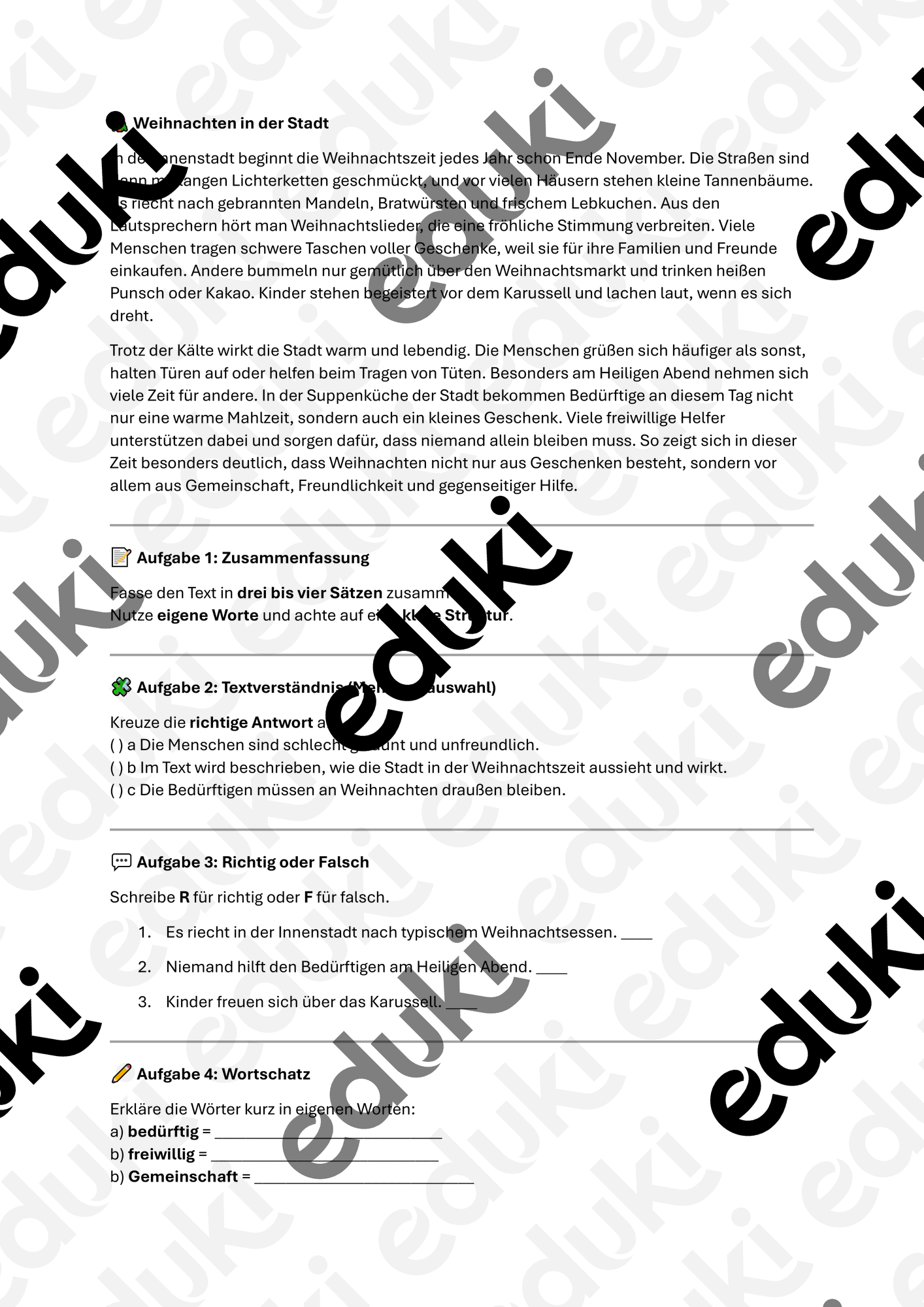 Lesetext 9. Klasse DaZ – Unterrichtsmaterial im Fach DaZ/DaF